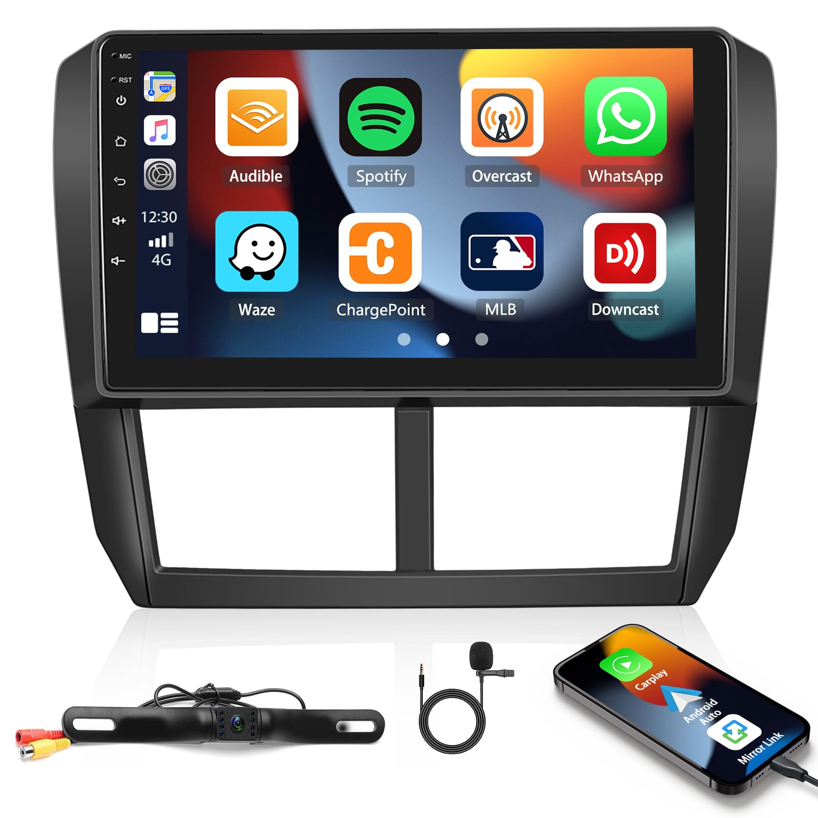 Unitopsci Car Radio For Subaru Forester 2008 2012 Car Mp5 Player With Carplay Android Auto Bluetooth Car Radio 9 Inch Hd Touchsc