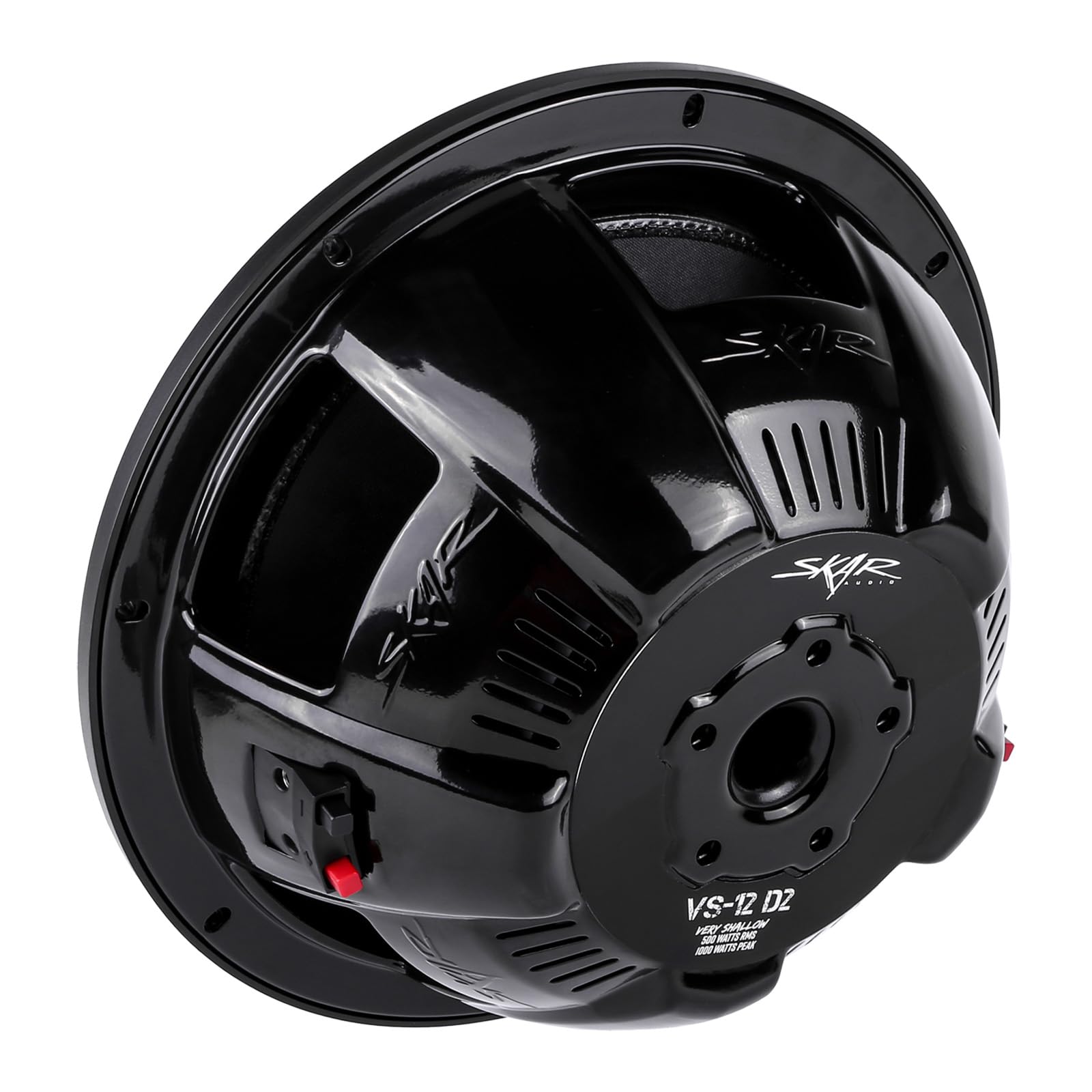 Skar Audio VS-12 D2 12" Dual 2 Ohm Shallow Mount Car Subwoofer - 1000W Max Power