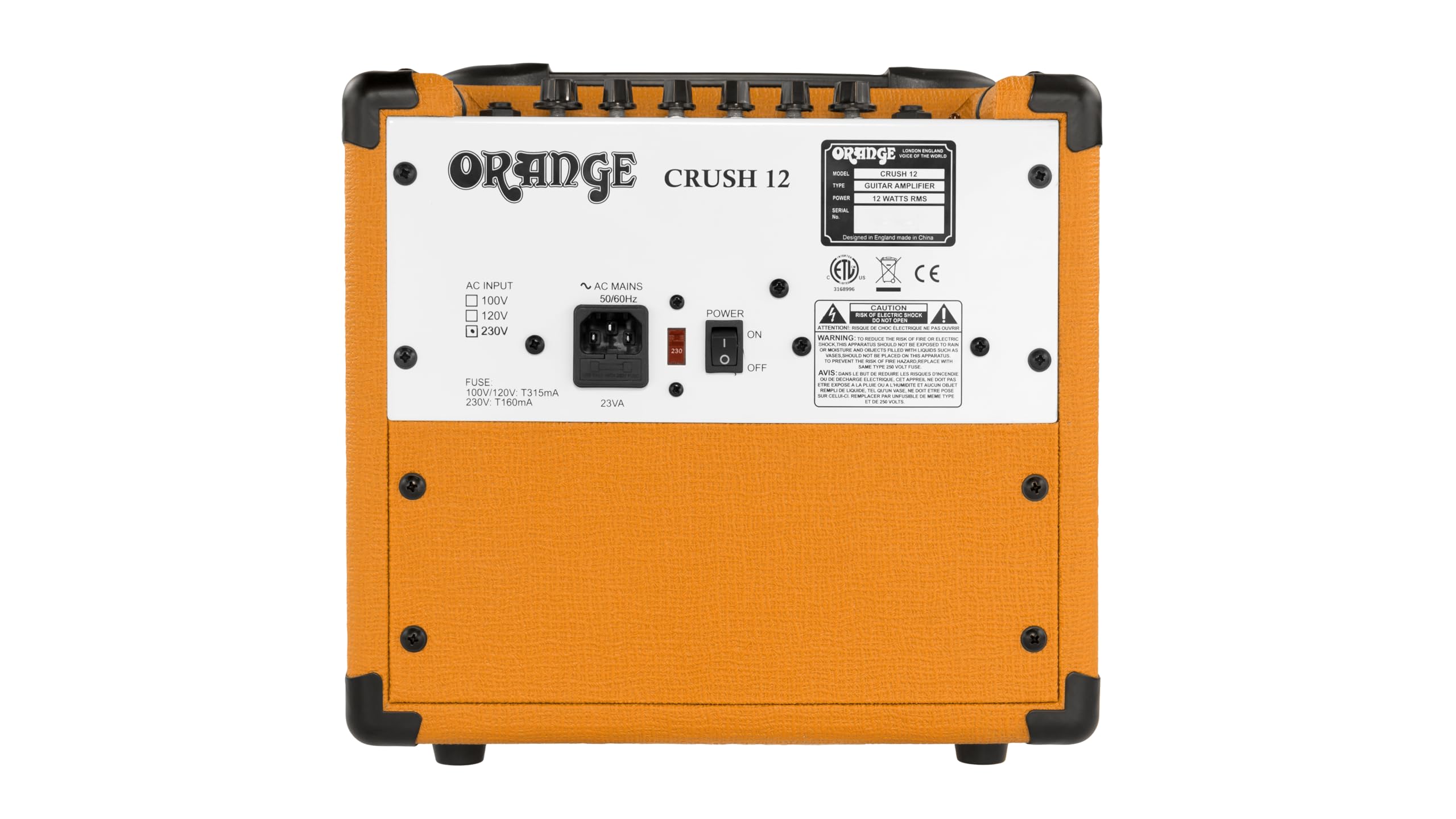 Orange Crush 12 12W 6 Guitar Amplifier And Speaker Combo, Orange