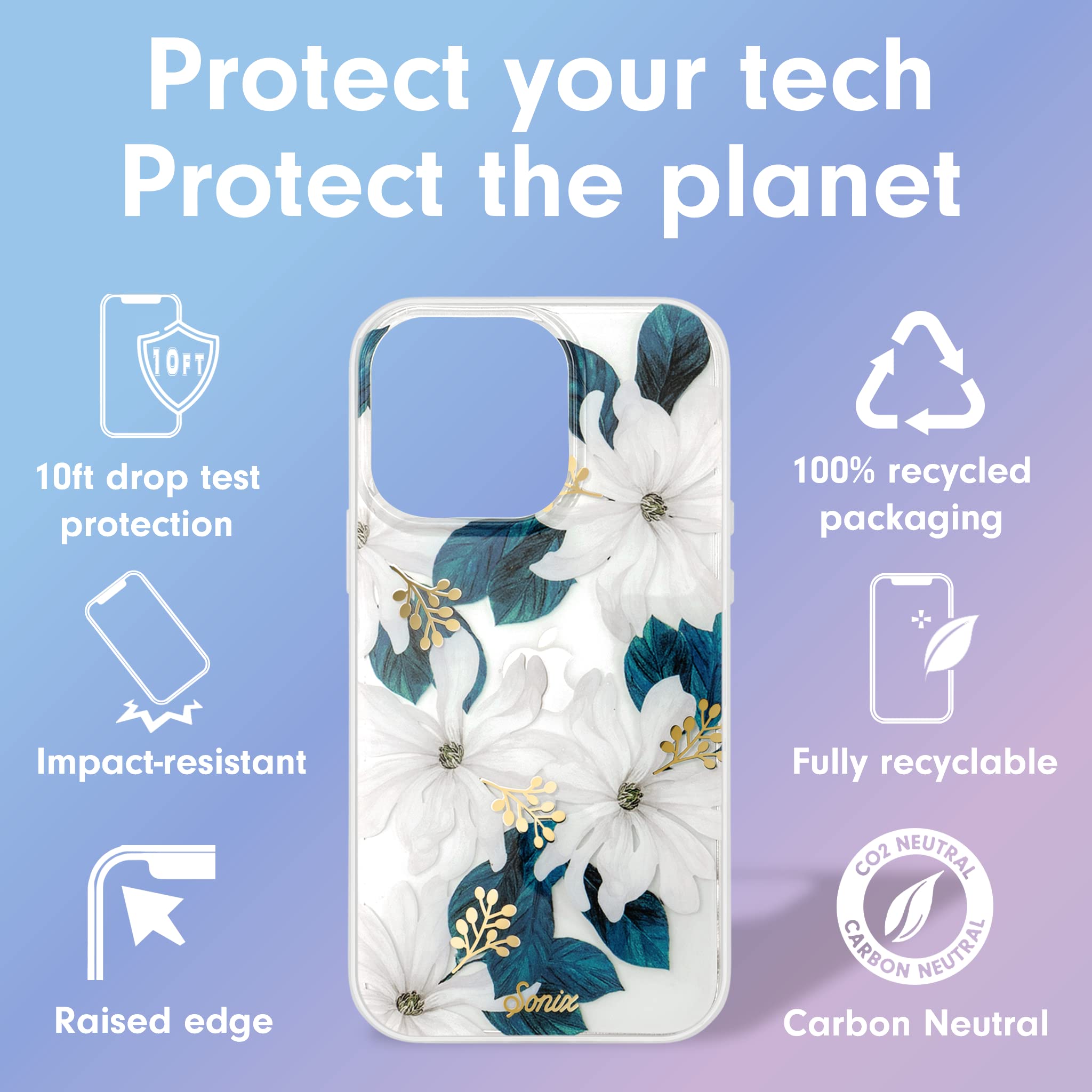 Sonix | Compatible With Magsafe Iphone 14 Pro Case Floral | 10Ft Drop Tested | Delilah Flower