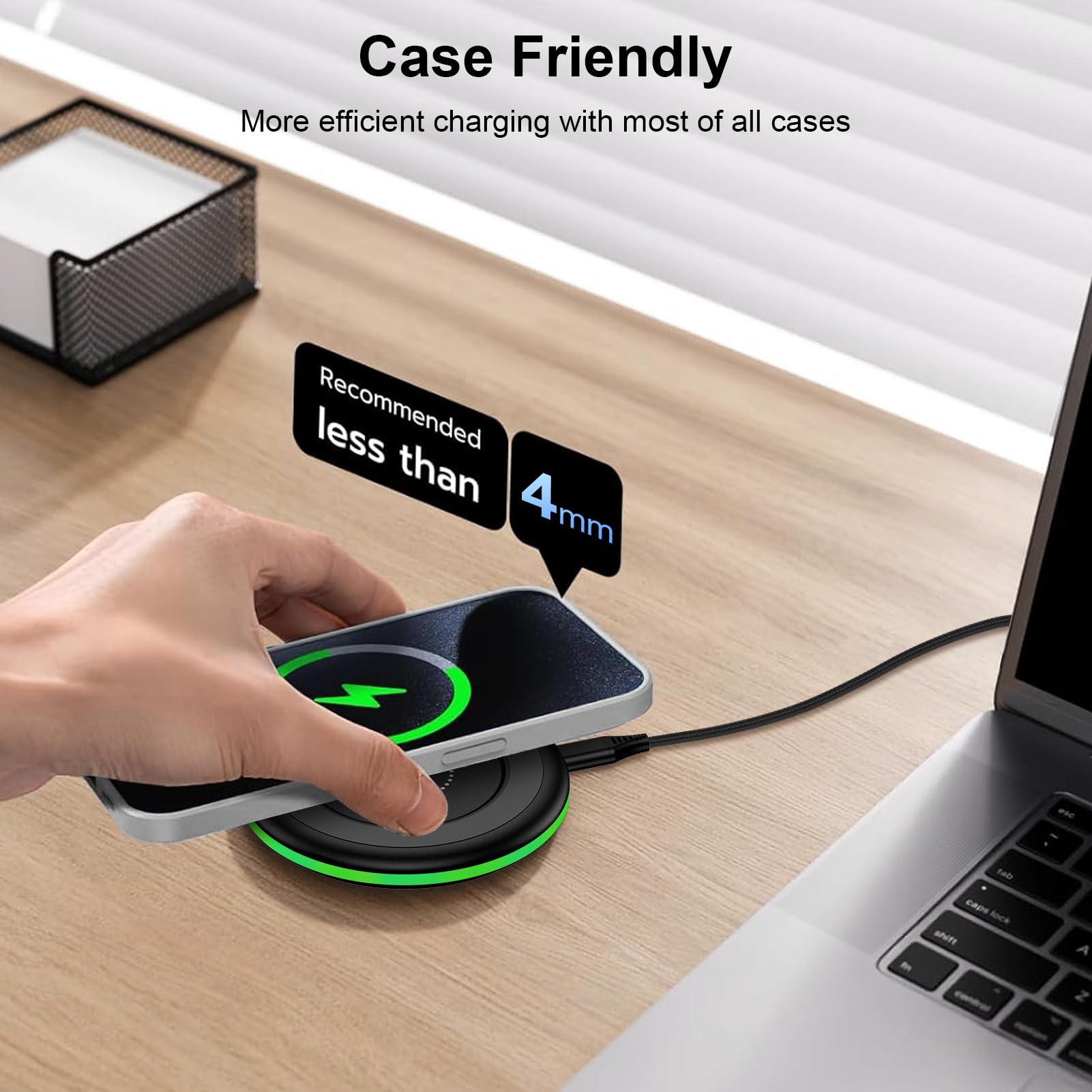 Wireless Charger Samsung Fast Charging Pad Wireless Phone Charger For Android Charging Station Mat Compatible Galaxy S25 Ultra S