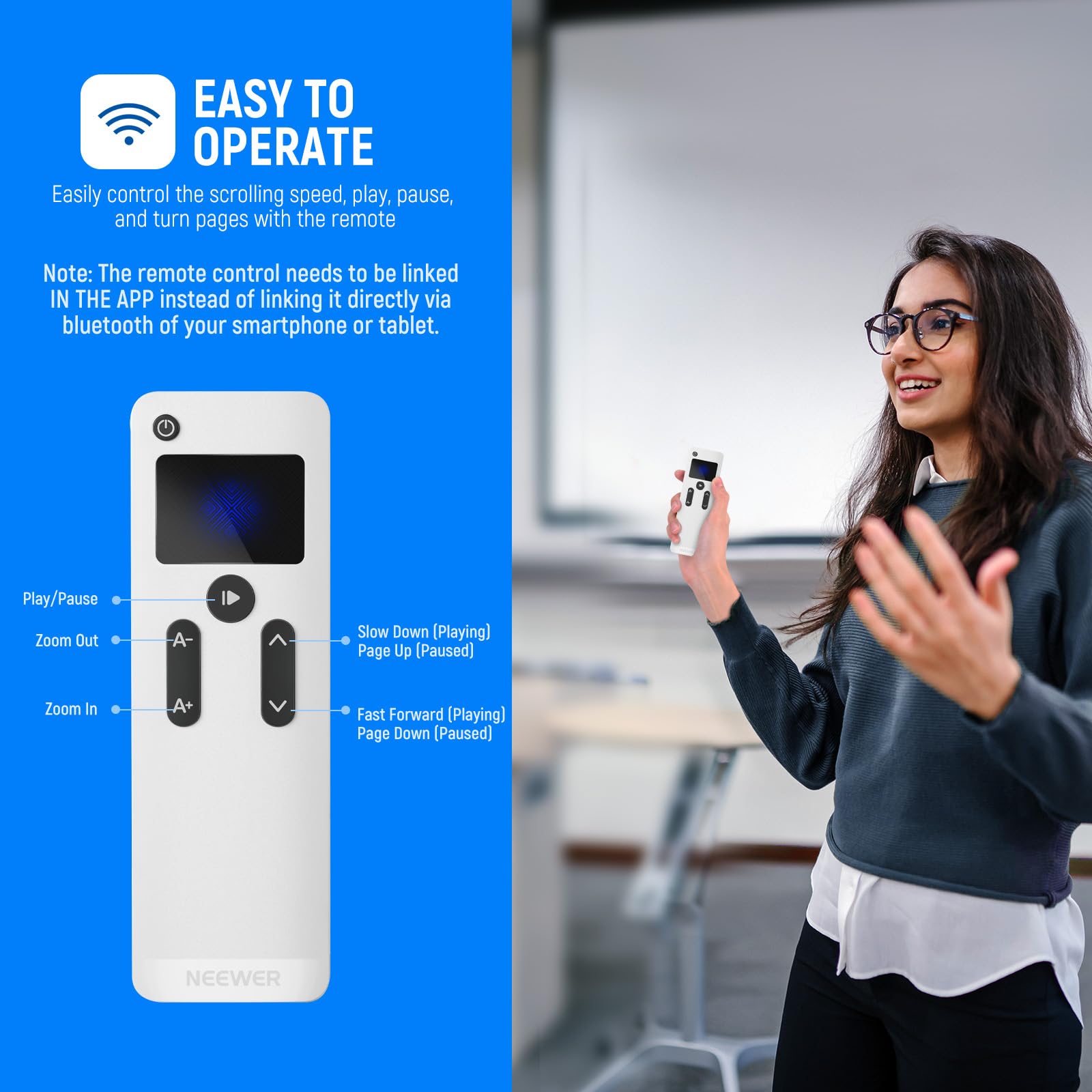 Neewer X12 14 Aluminum Alloy Teleprompter Compatible With Iphone Ipad Dslr Cameras Phone Tablet With Remote Control Carry Case C