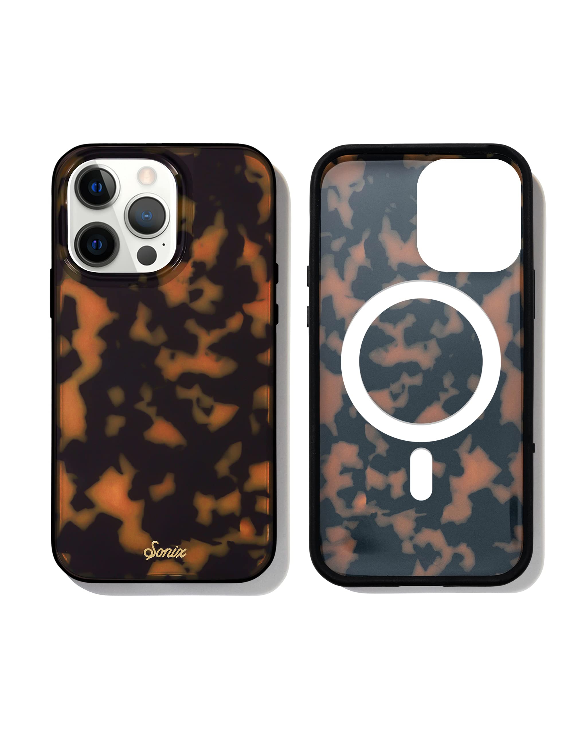 Sonix Case For Iphone 13 Pro | Compatible With Magsafe | 10Ft Drop Tested | Tortoise Shell | Brown Tort