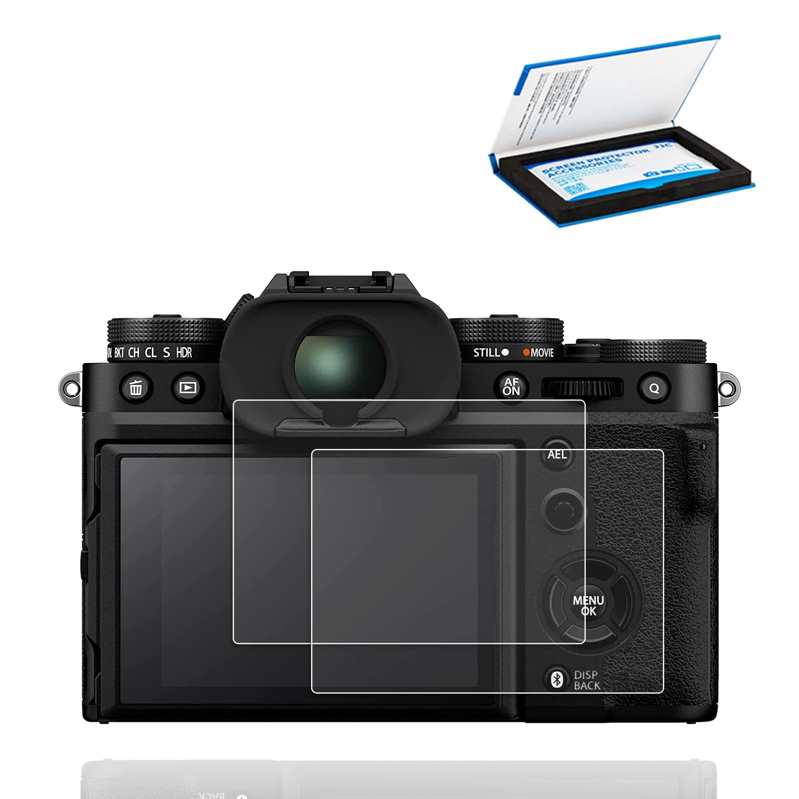 Jjc 2 Pack Camera Screen Protector Camera For Fujifilm X S20, Ultra Thin Anti Fingerprint Anti Scratch 9H Hardness 2.5D Rounded