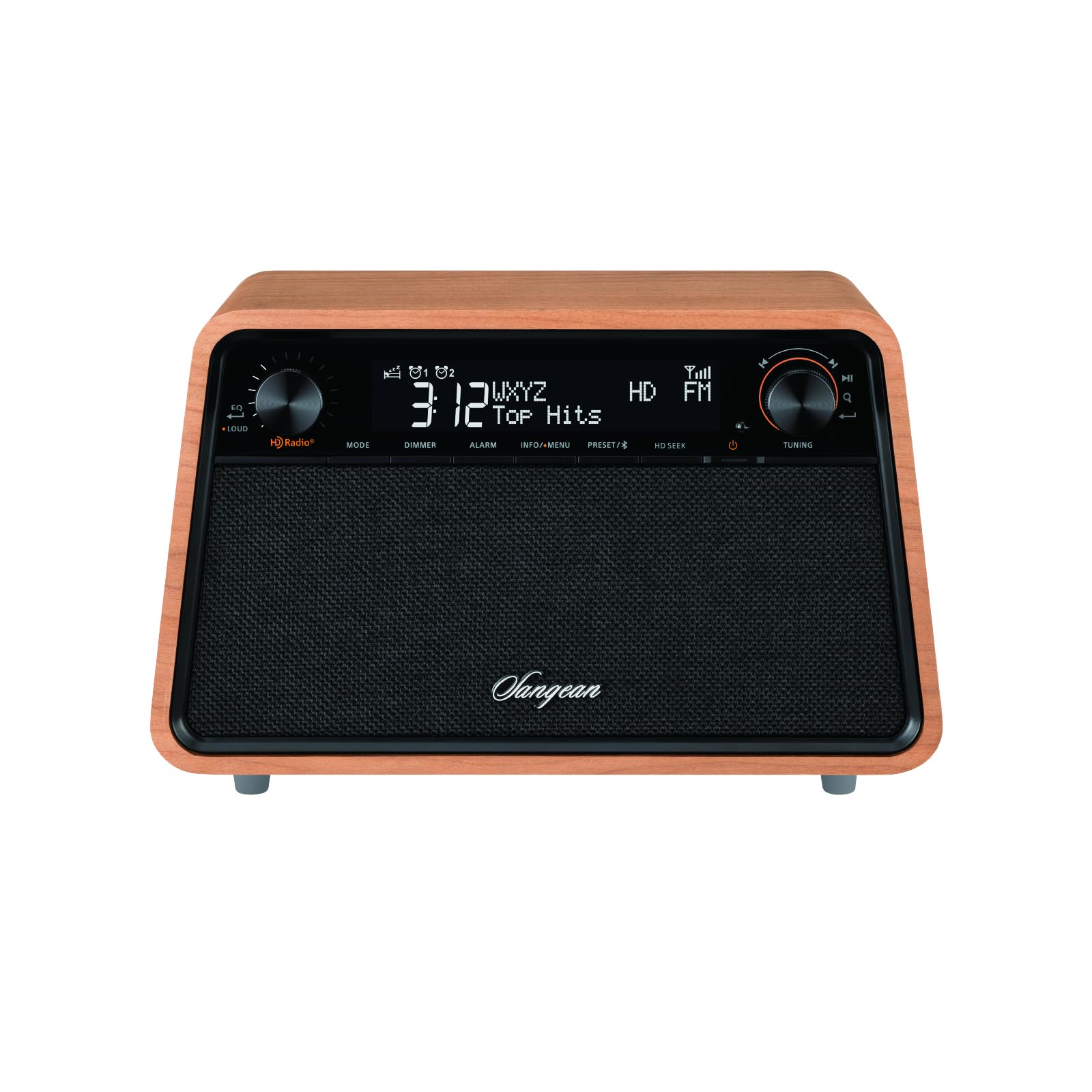 Sangean Hdr 19 Hd Radio/Am/Fm Rds/Bluetooth/Aux Premium Wooden Cabinet Radio
