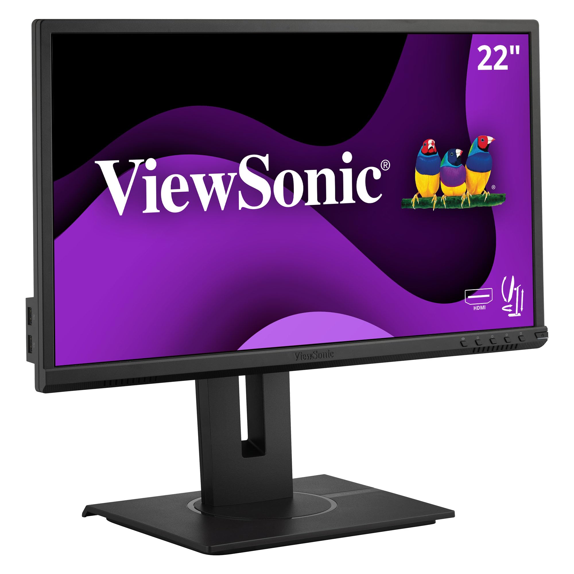 Viewsonic Vg2240 22 Inch 1080P Ergonomic Monitor With Integrate Usb Hub Hdmi Displayport Vga Inputs For Home And Office