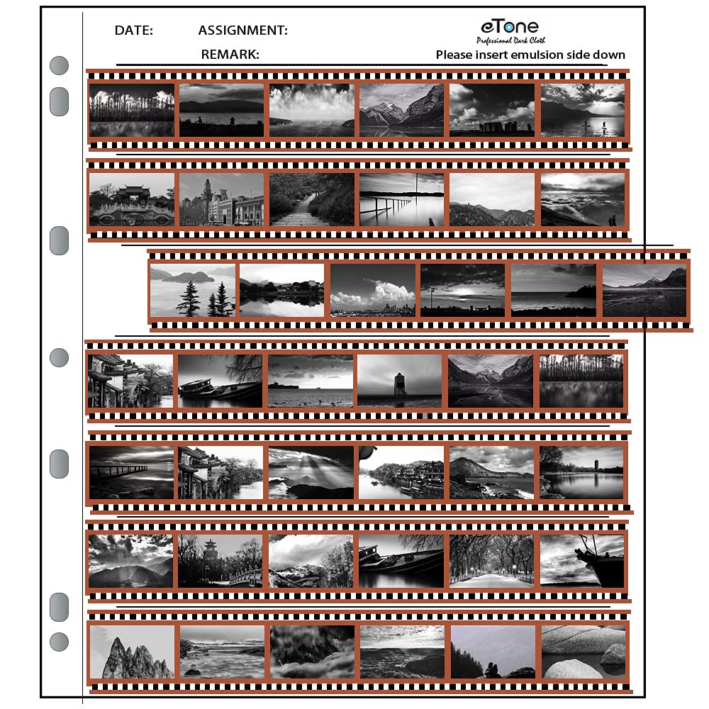 100X Etone Archival Storage Sheets 135 35Mm Negative Page Preservers (100X135)