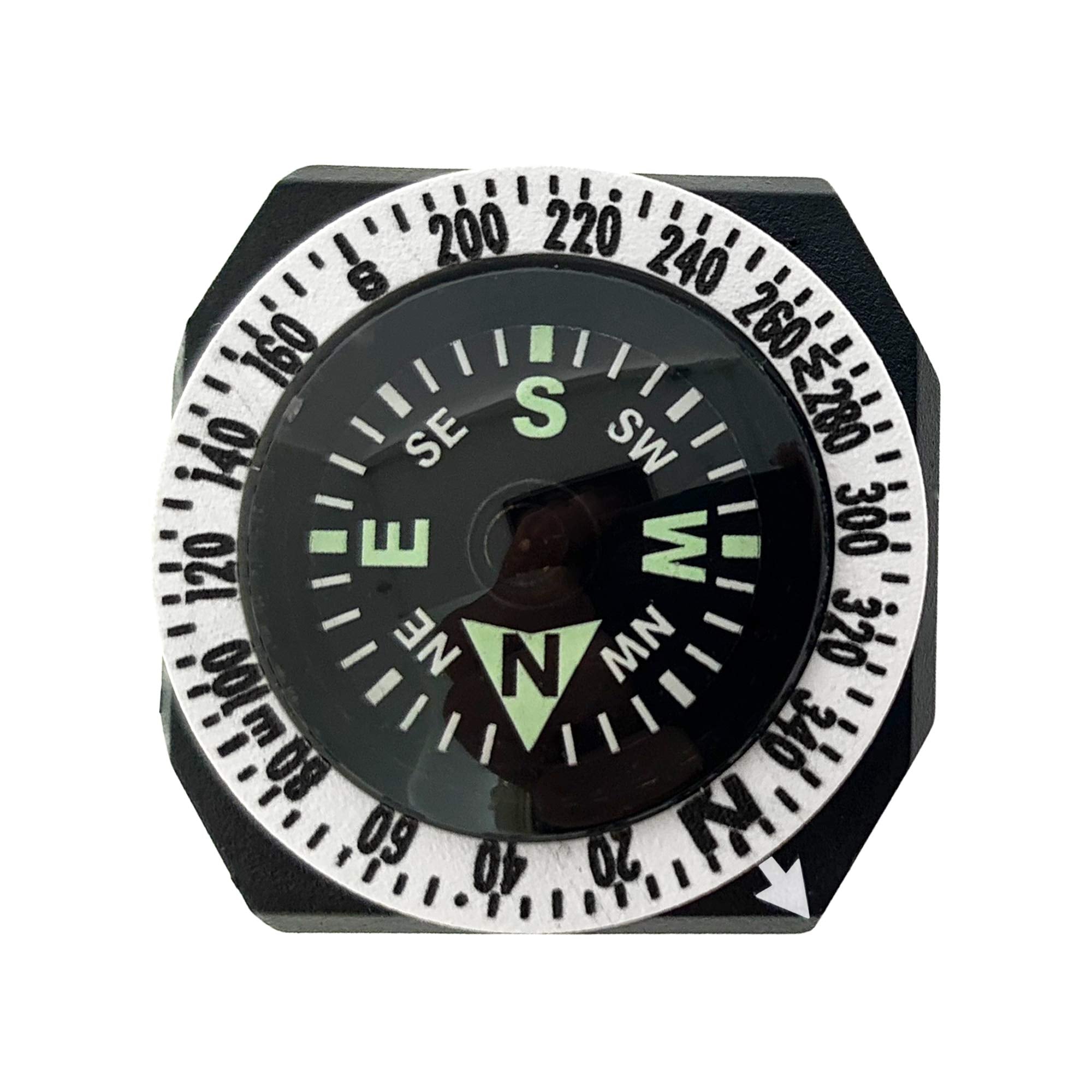 Sun Company Gocompass   Micro Orienteering Wrist Compass | Watch Band Or Paracord Bracelet Compasses With Rotating Bezel