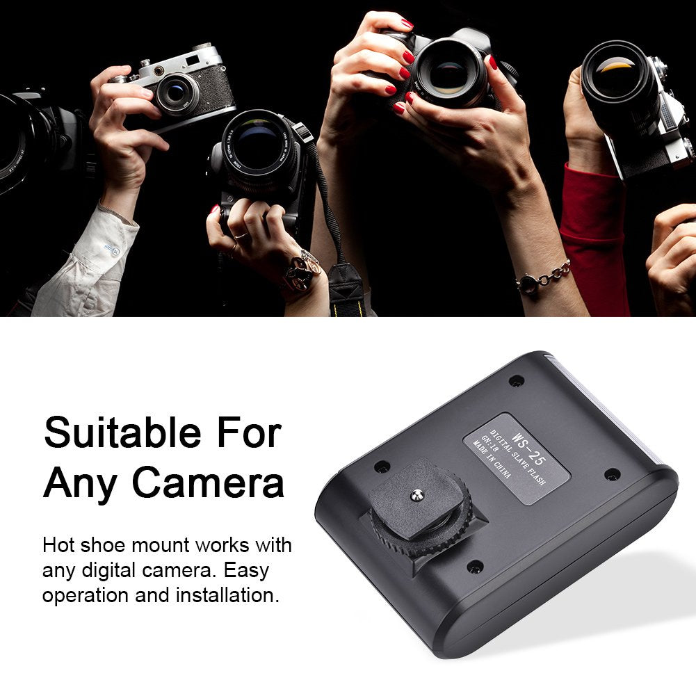 Mini Flashlight, Portable Digital On Camera Flash Speedlite, Hot Shoe Mount Flashlight For Dslr Cameras