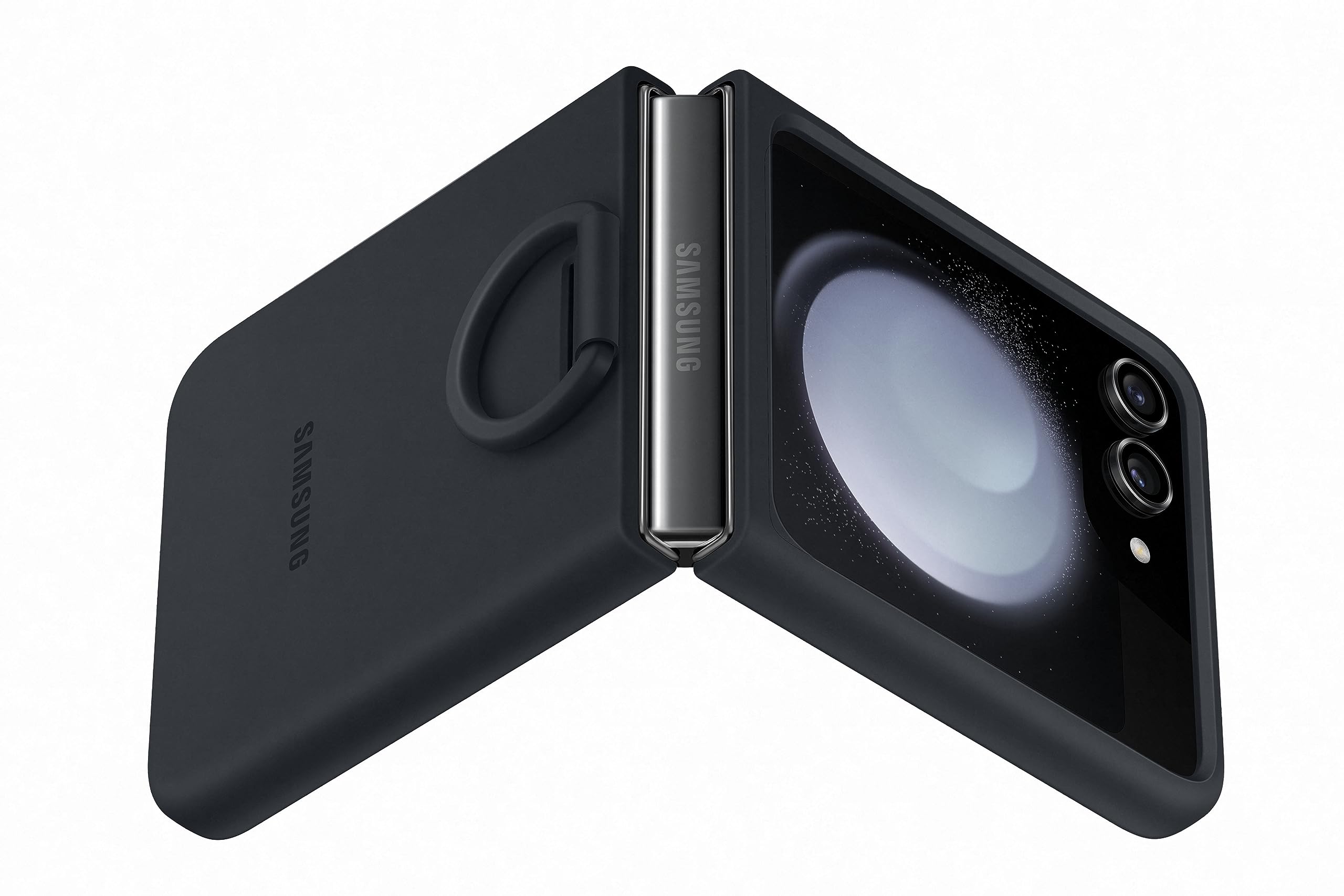 Samsung Galaxy Official Silicone Case With Ring For Z Flip5, Indigo