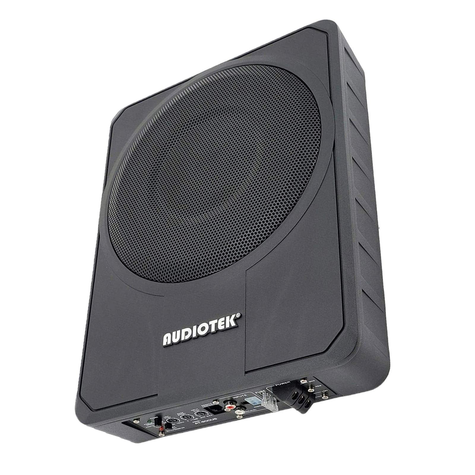 AUDIOTEK Slim Under-Seat Active Subwoofer 10" 1000W Peak Power AT-800US Black