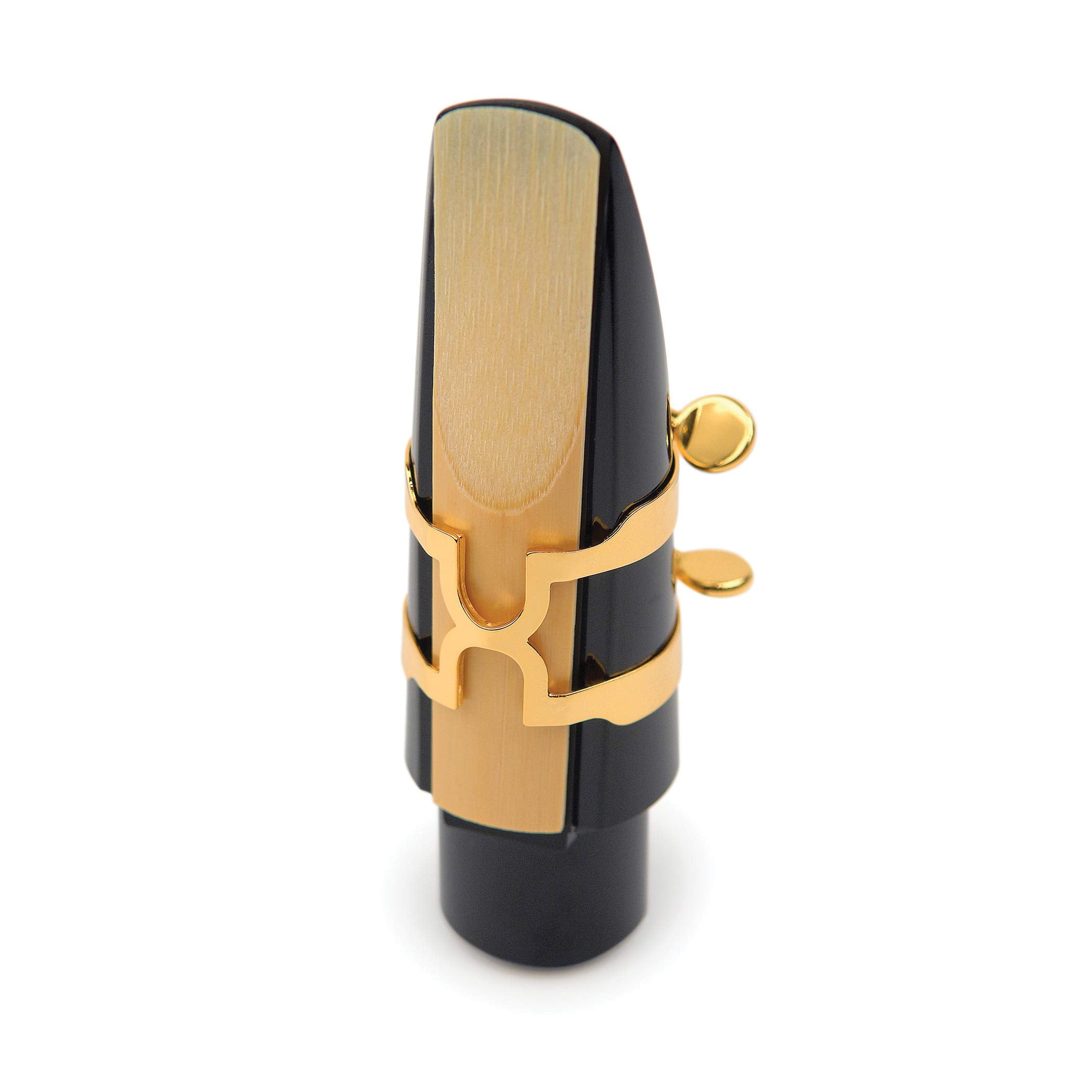 Daddario H-Ligature & Cap, Tenor Sax For Hard Rubber Mouthpieces, Gold-Plated