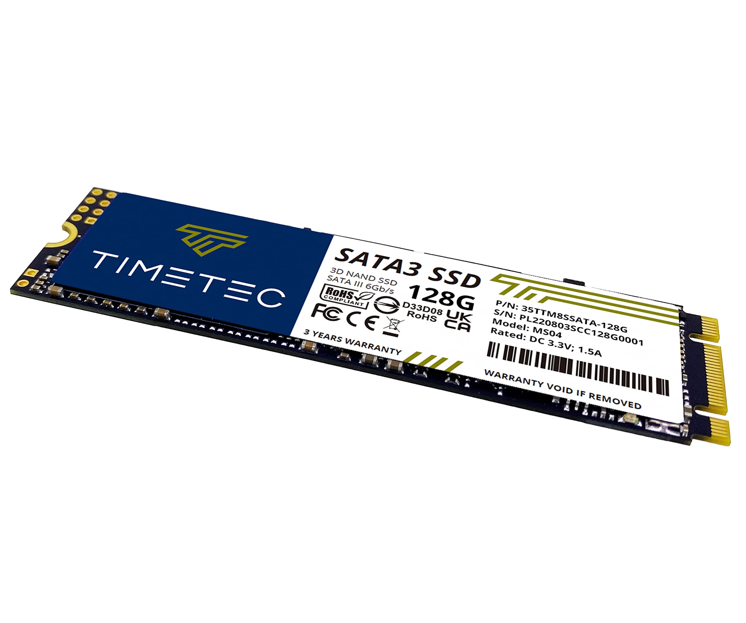 Timetec 128Gbx2 (2 Pack) Ssd 3D Nand Sata Iii 6Gb/S M.2 2280 Ngff Read Speed Up To 550Mb/S Slc Cache Performance Boost Internal Solid State Drive For Pc Computer Laptop And Desktop