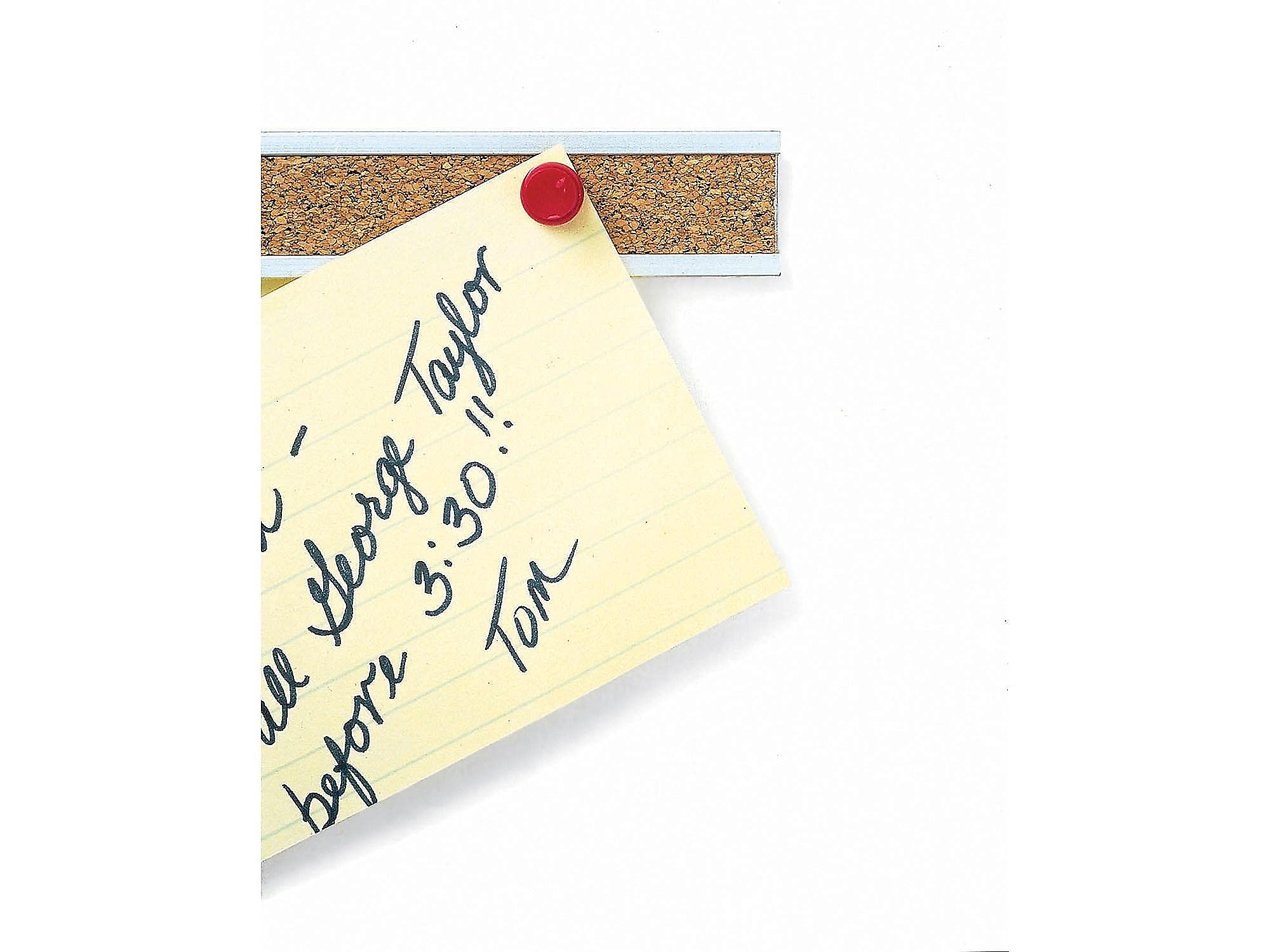 Quartet 2006 Bulletin Bar, Self Healing Cork, 48 Inch L, Aluminum Frame