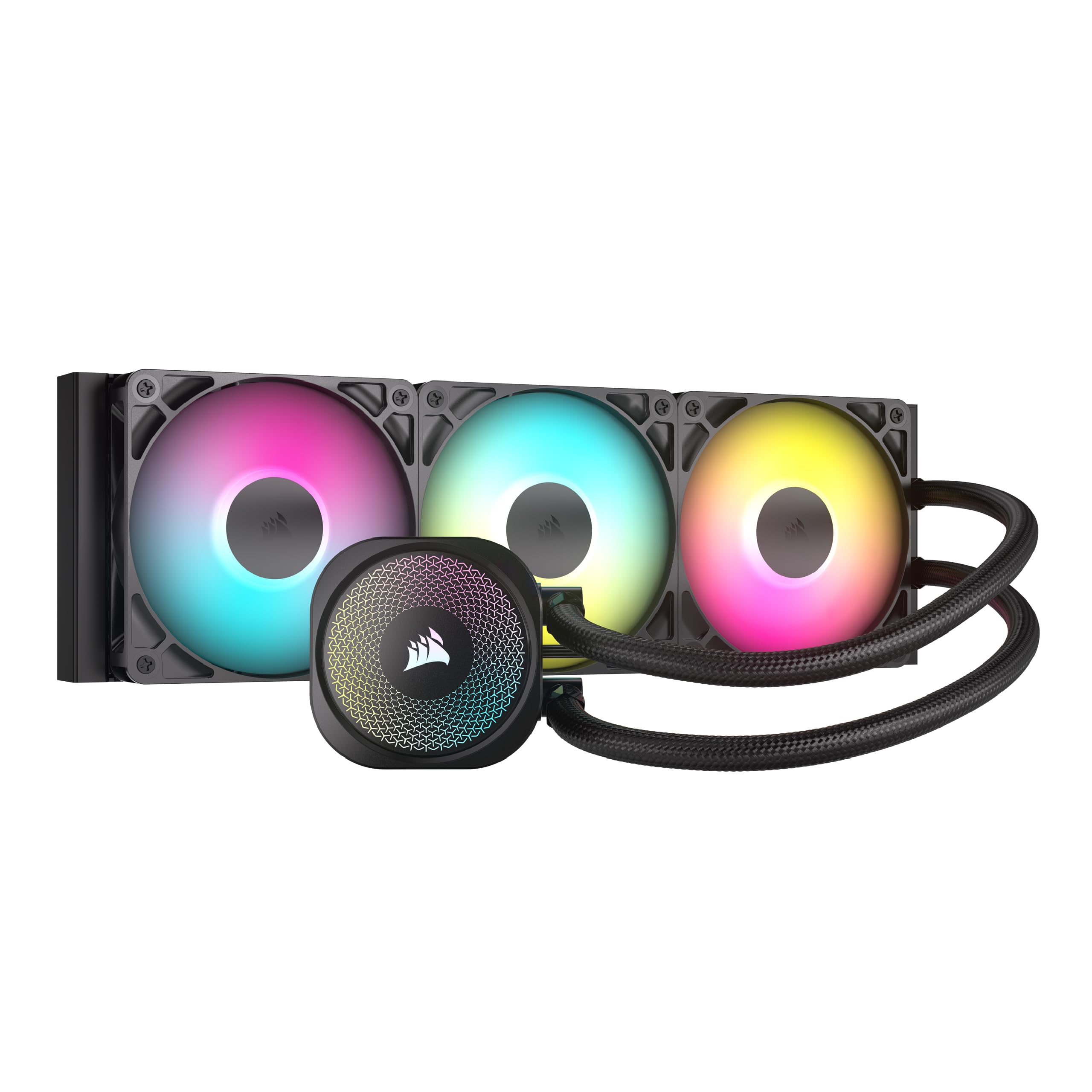 CORSAIR Nautilus 360 RS ARGB Liquid CPU Cooler - 360mm AIO - Low-Noise - Direct Motherboard Connection - Daisy-Chain - Intel LGA