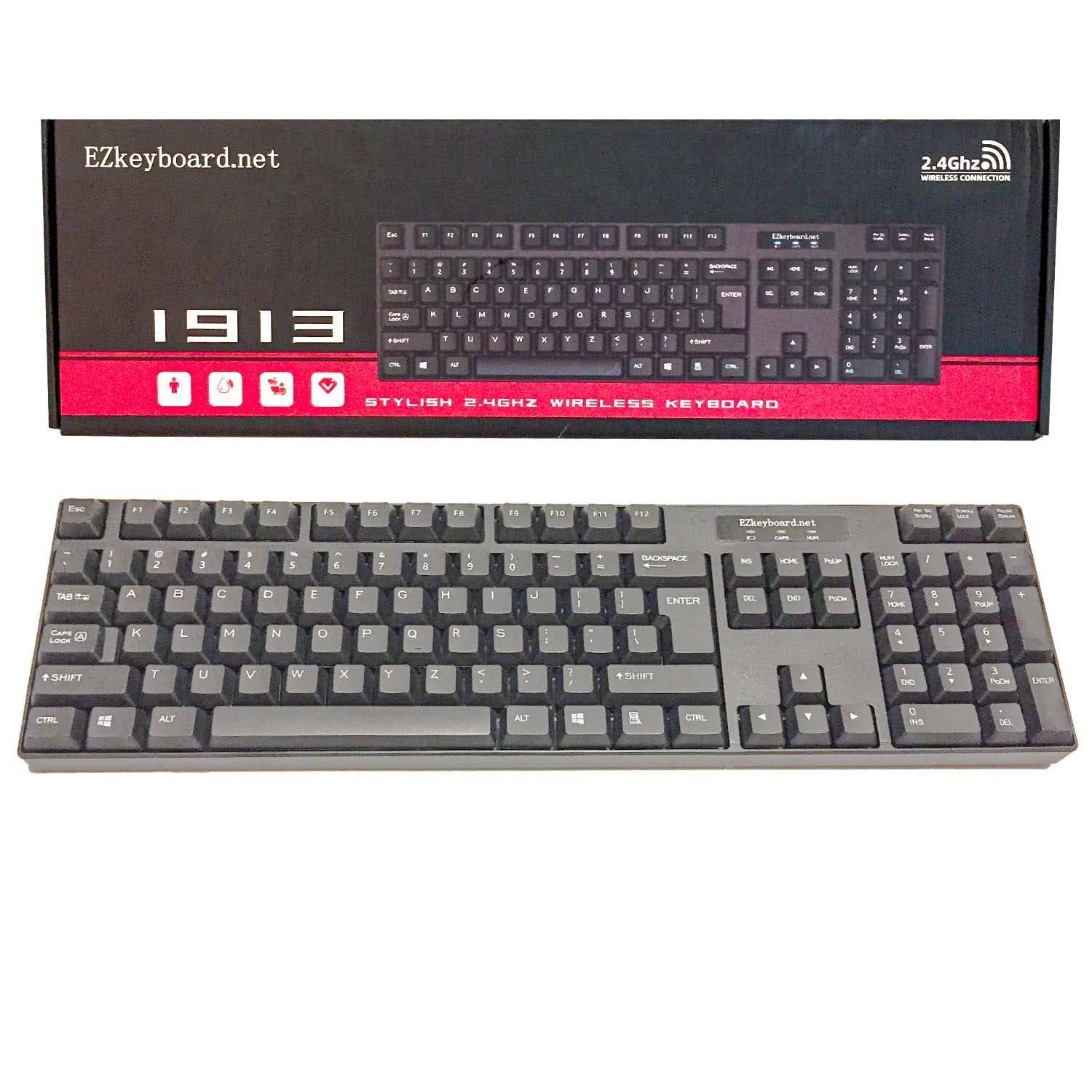 abc computer keyboard E-Z Keyboard, English-alphabetical, Plastic, Black, Model 3797266
