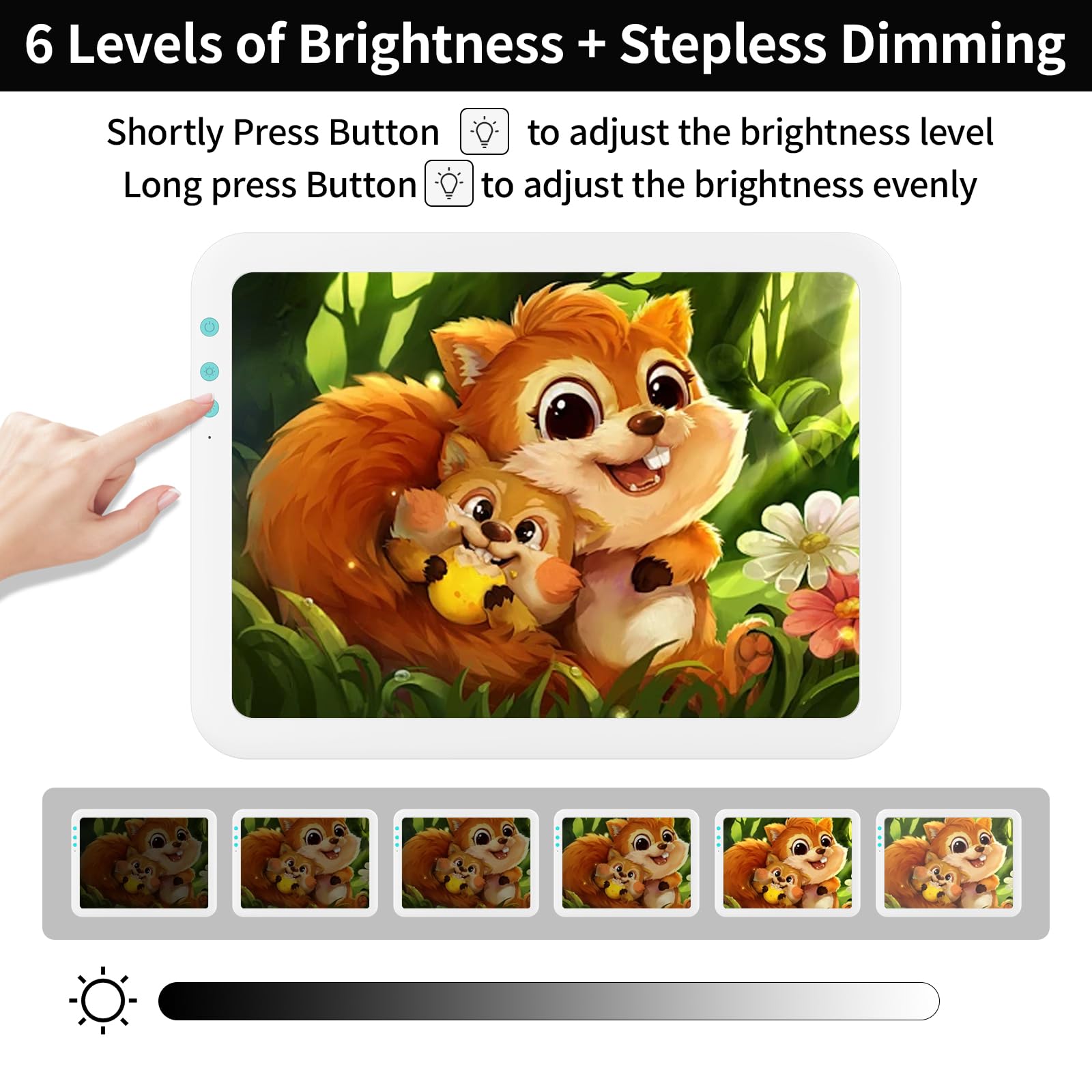 Toheto A3 Rechargeable Led Super Bright Light Pad With Carry Bag For Cricut Weeding Vinyl Tool, Portable Wireless 3500Mah Batter