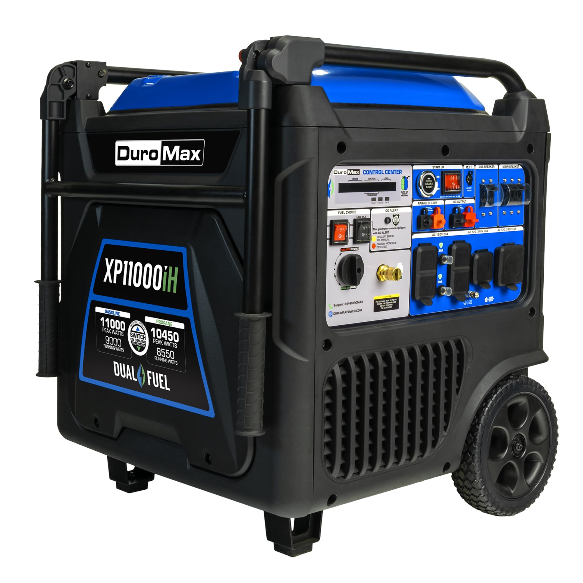 Duromax Xp11000Ih 11,000 Watt 459Cc Dual Fuel Digital Inverter Hybrid Portable Generator