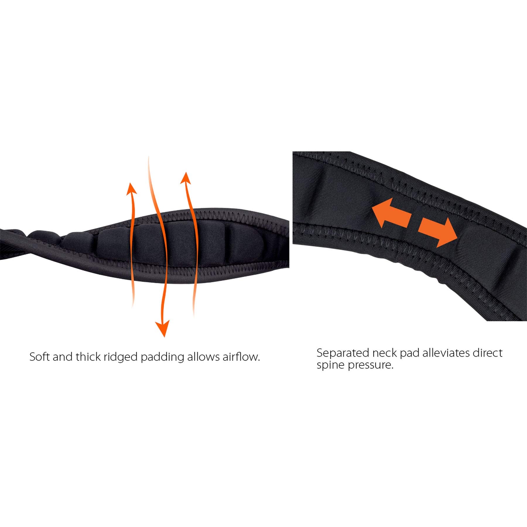 Pro Tec Protec Nls310M 22-Inch Ballistic Neoprene Less-Stress Saxophone Neck Strap With Coated Metal Hook Abdominal Support,Blac