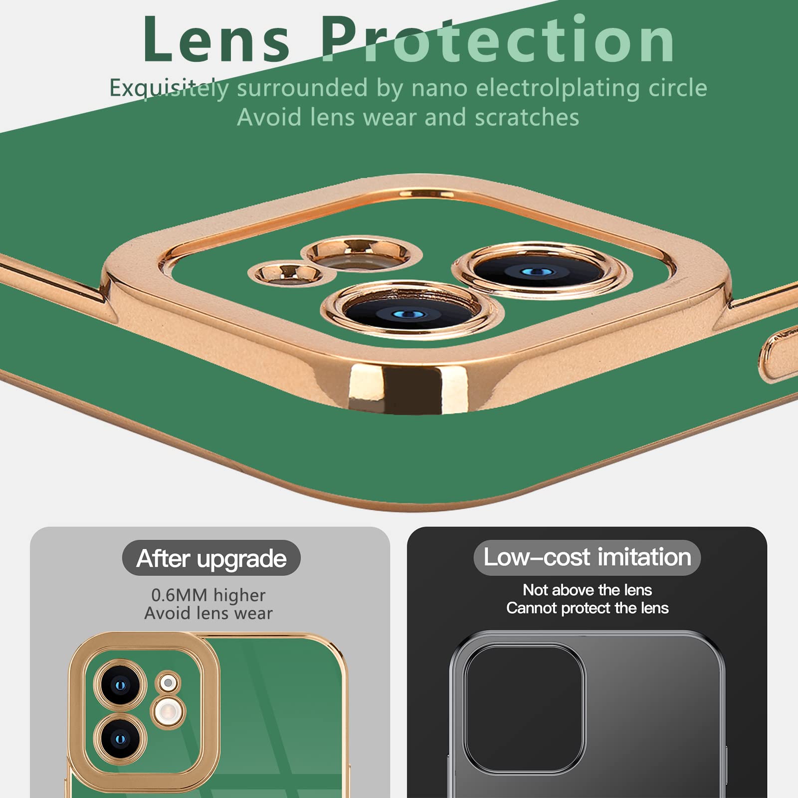 Lafunda For Iphone 11 Case, Cute Slim Soft Silicone Shockproof Phone Cover For Women Girls Anti Scratch Camera Protective Luxury