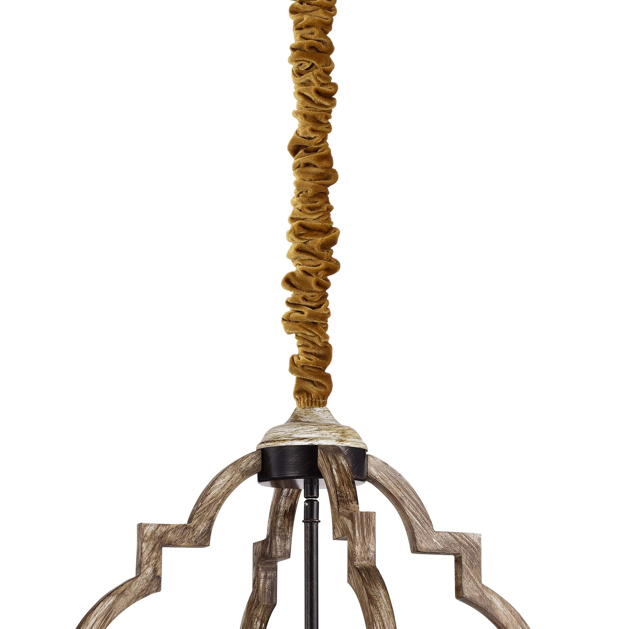 Chandelier Chain Covers 1 Pack Gold Cable Covers 70.8 Inches Flannel Fabrics Decorative Cord Hider Cable Management