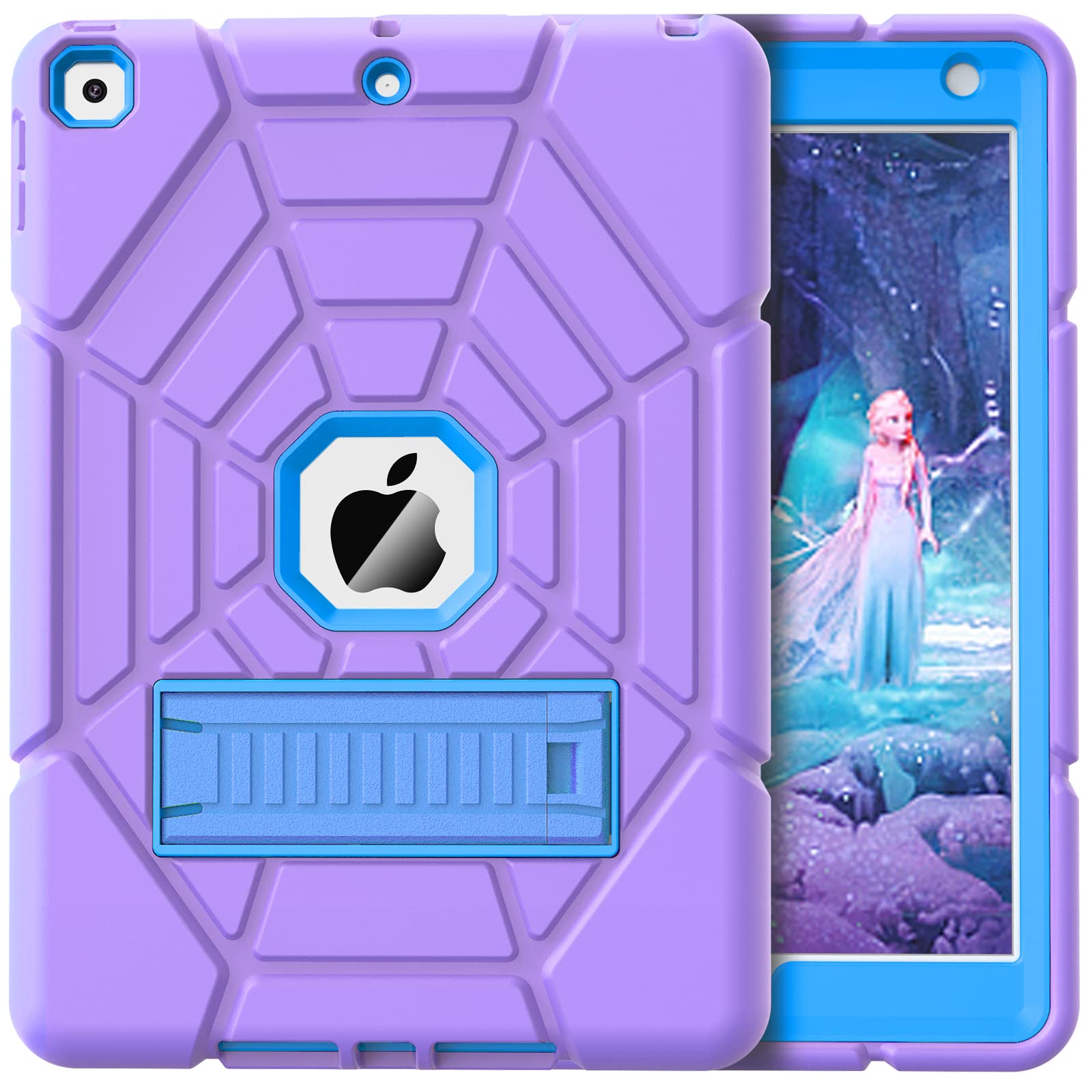 Grifobes Kids Case for iPad 9th Generation Case, iPad 8th/7th Generation Case 2021/2020/2019, Heavy Duty Shockproof Rugged Prote