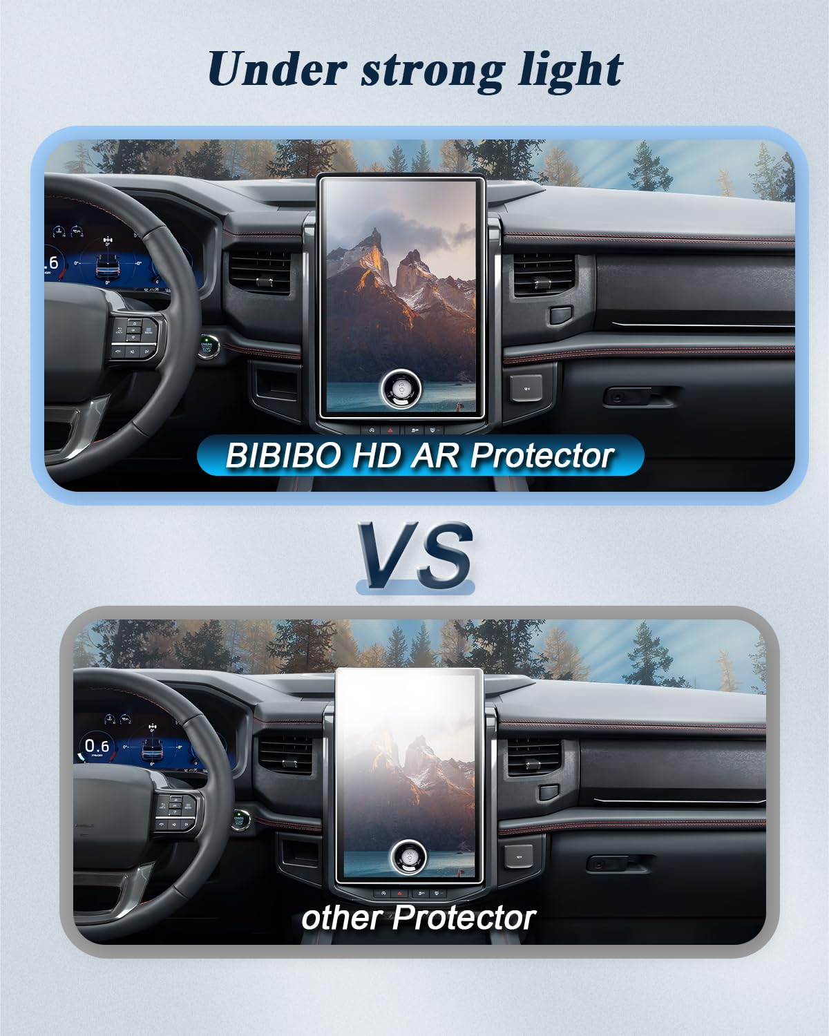 Bibibo 2Pcs For 2024 Ford Expedition Screen Protector 2022 2024 Ford Expedition (King Ranch/King Ranch Max/Platinum/Platinum Max