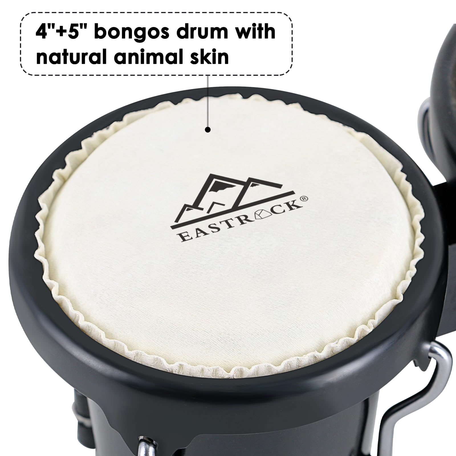 Eastrock Bongo Drum 4    And 5    Bongos Set For Adults Kids Beginners Professionals Tunable Wood Hand Drum Percussion Instrumen