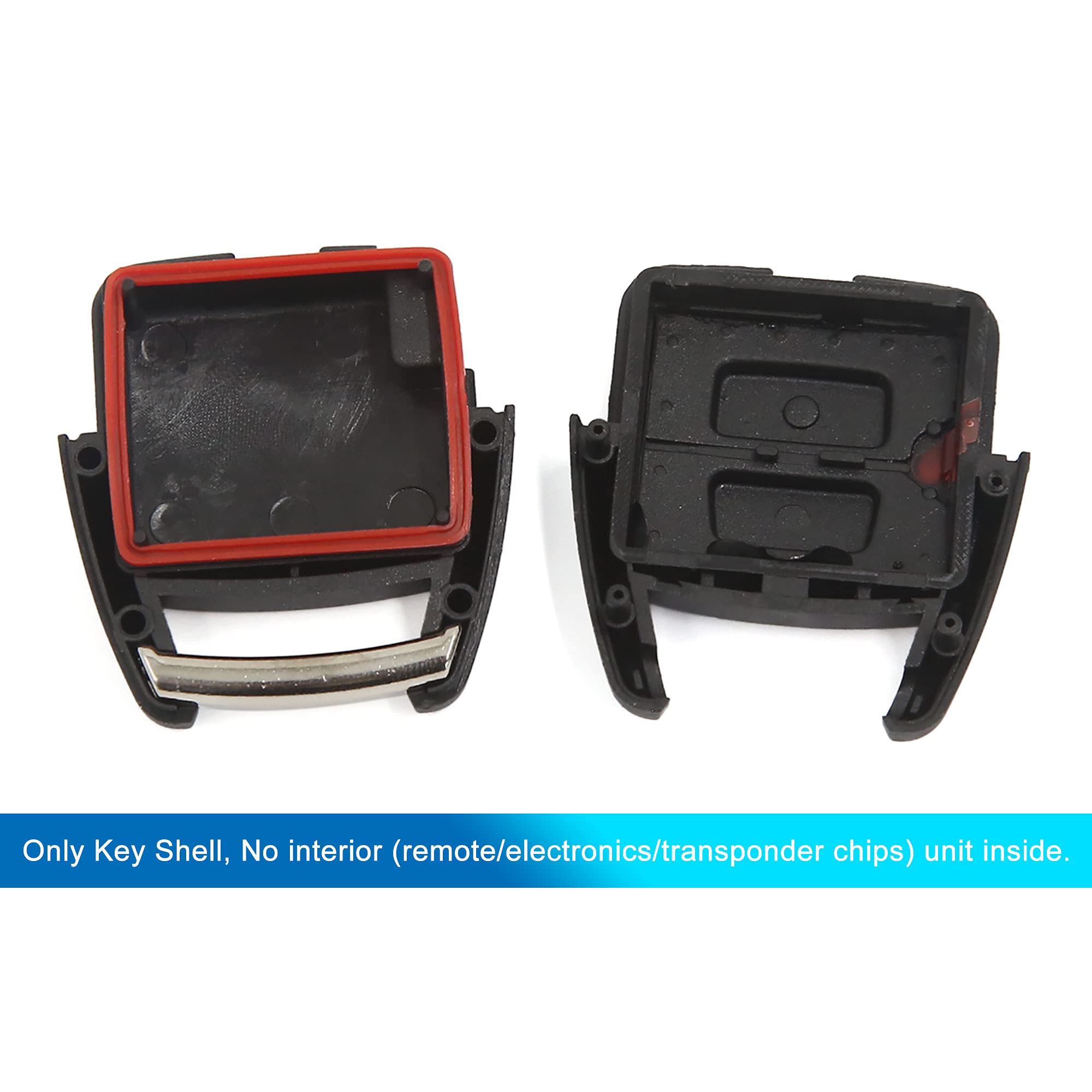 Uxcell Car Replacement Key Fob Shell Case For Vauxhall For Astra G Zafira Vectra C 2 Key Button Black