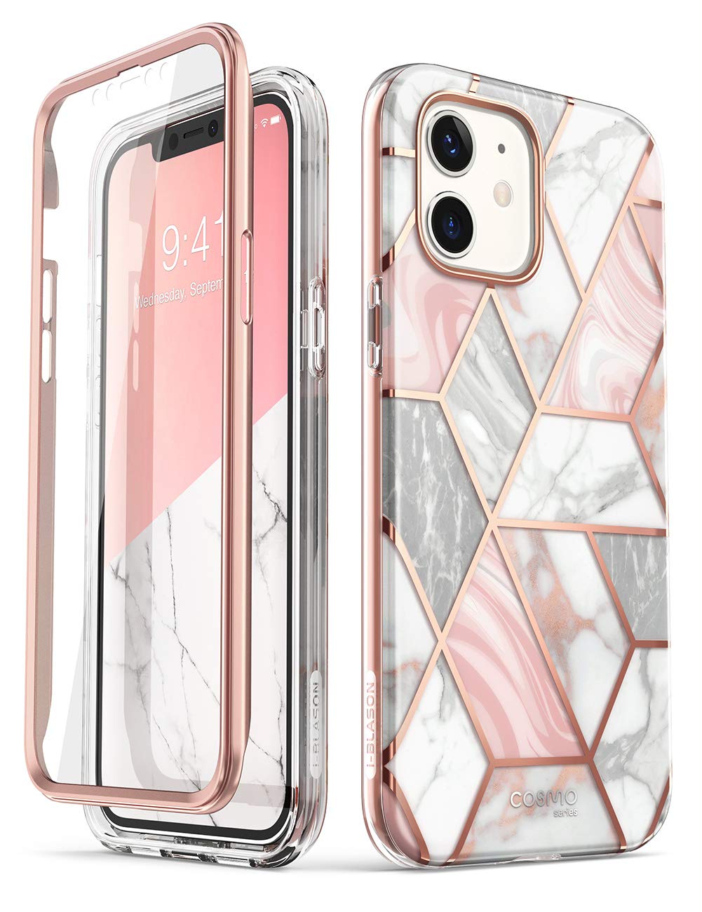 iBlason Cosmo Series Case for iPhone 12 Pro Max 6.7 inch (2020 Release), Slim FullBody Stylish Protective Case with Builtin S