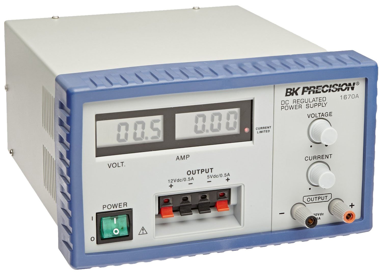 B&K Precision 1671A Triple Output Digital Display DC Power Supply, 30V, 5A
