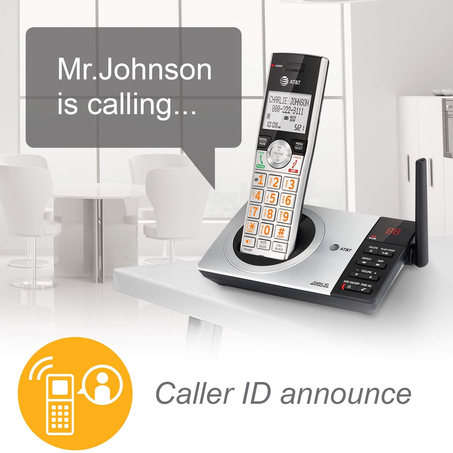 AT and T DECT 6.0 Expandable Cordless Phone with Caller ID - Thumbnail 3