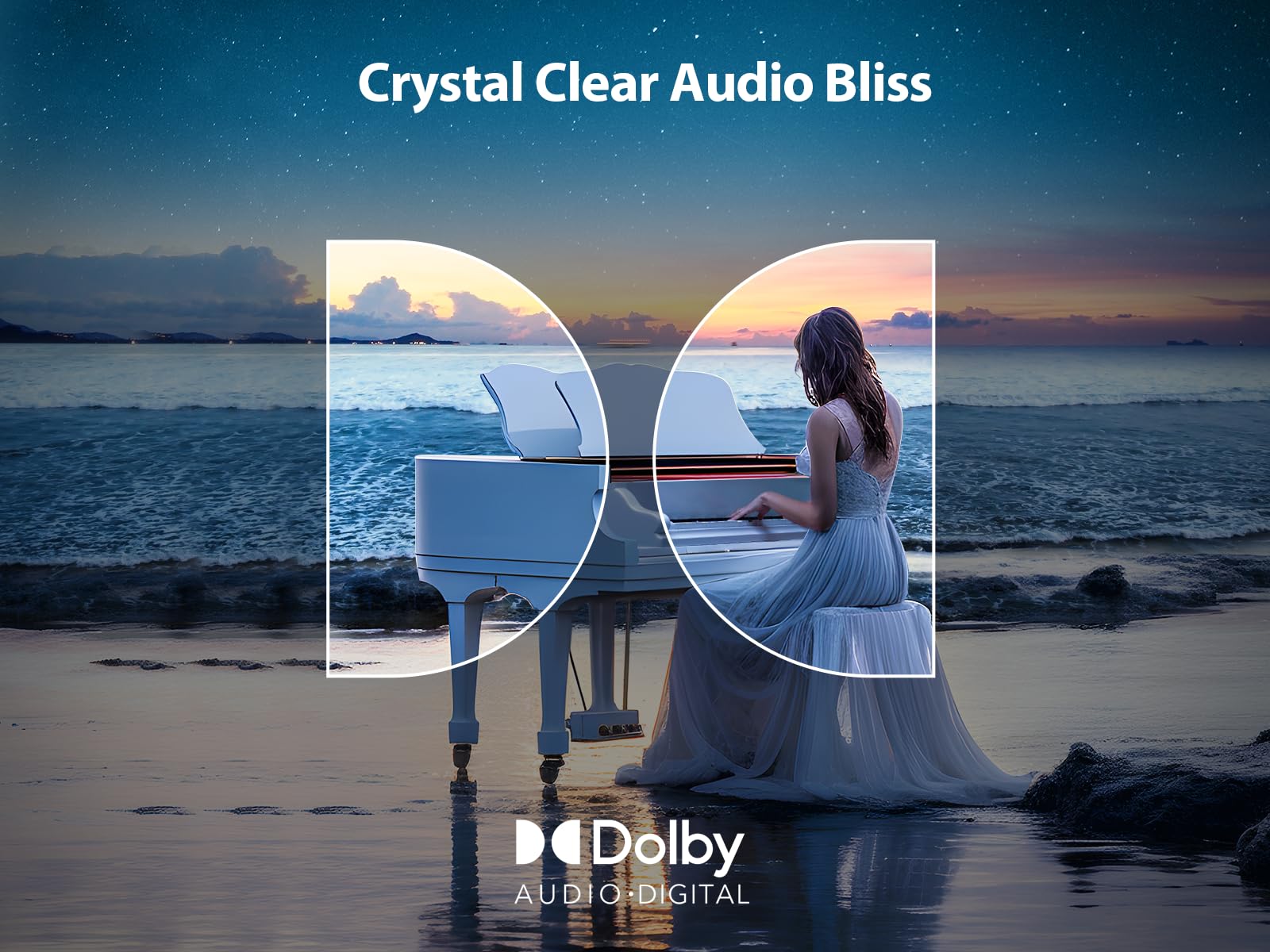 [Netflix Licensed/Dolby Audio] Yaber V12 Projector With Wifi6 And Bluetooth 5.2, 700 Ansi 1080P Outdoor Movie Projector, 20W Spe