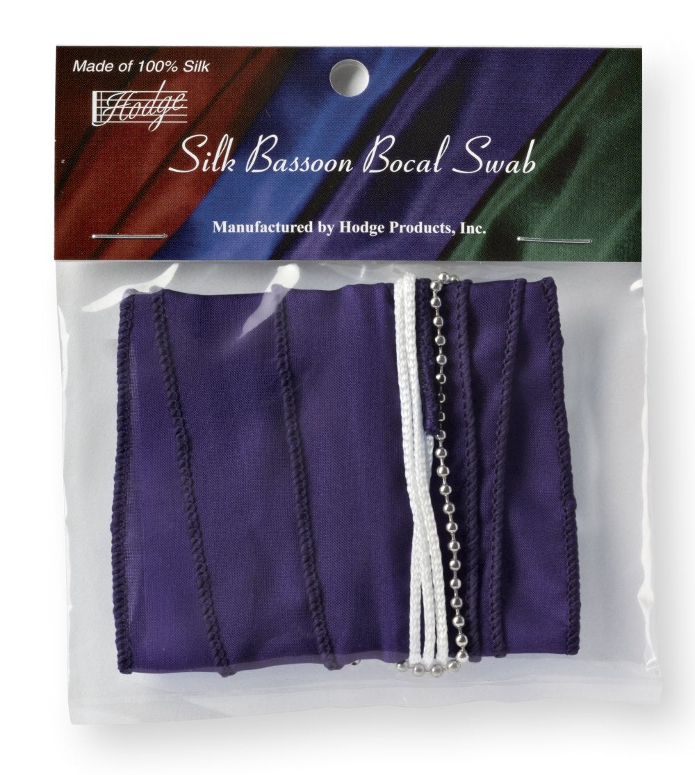 Hodge Silk Bassoon Bocal Swab - Purple