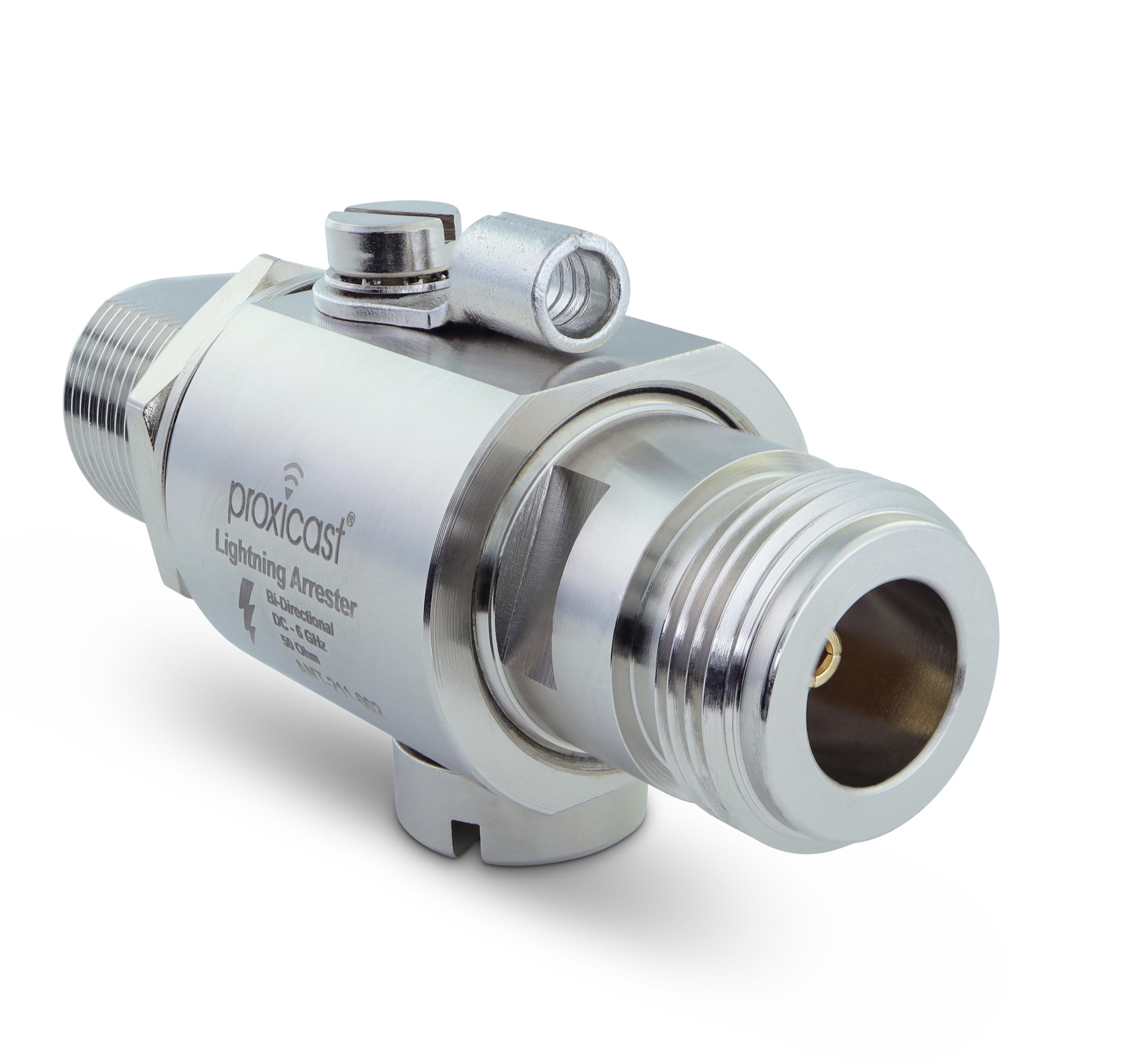 Proxicast Coaxial Lightning Arrester For 0 To 6 Ghz (N Female/N Female)   Pro Grade 230V Antenna Lightning Protector For 4G, Lte, 5G, Wi Fi, 900Mhz, Helium, Lora & Other Outdoor Antennas (Ant 211 002)