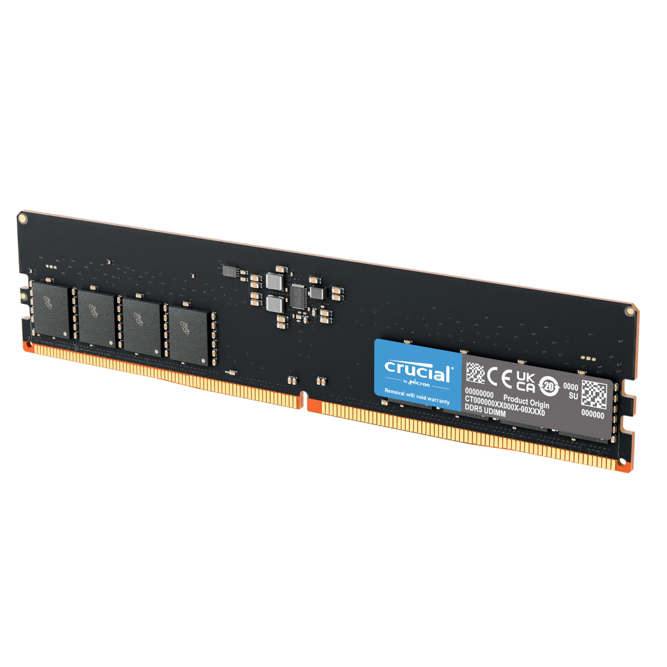 Crucial 8GB DDR5 RAM, 5600MHz (or 5200MHz or 4800MHz) Desktop Memory, UDIMM 288-Pin, Compatible with 13th Gen Intel Core and AMD