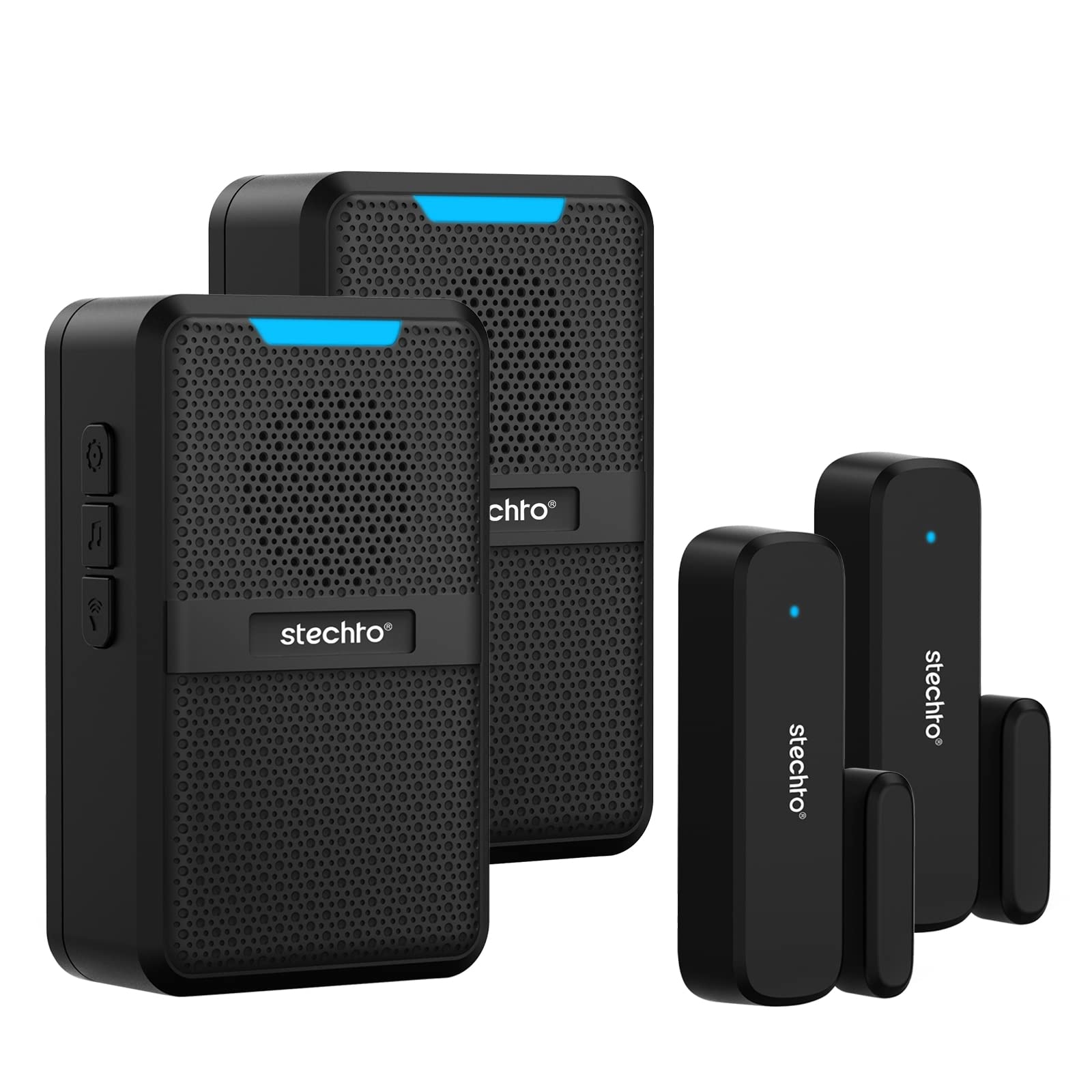 Stechro Door Chime, Wireless Door Alarm Sensor With 600Ft Range, 62 Chimes 5 Adjustable Volumes For Business/Home/Office/Stores