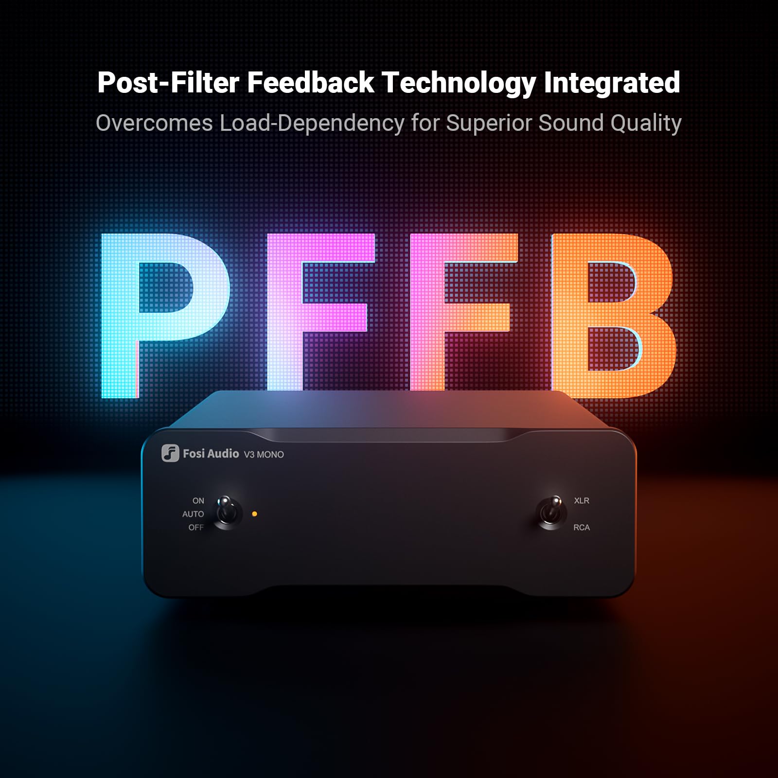 Fosi Audio V3 Mono Power Amplifier For Home Audio Speakers, Mini Monoblock Class D Amp With Tpa3255, 240W For Hifi Home Theater