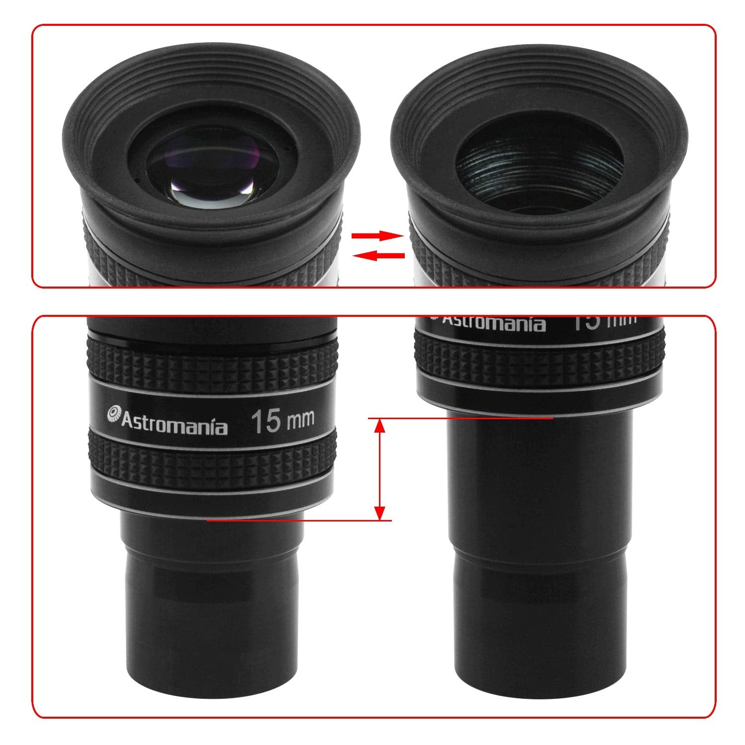 Astromania 1.25'' 15Mm 58 Degree Planetary Eyepiece For Telescope