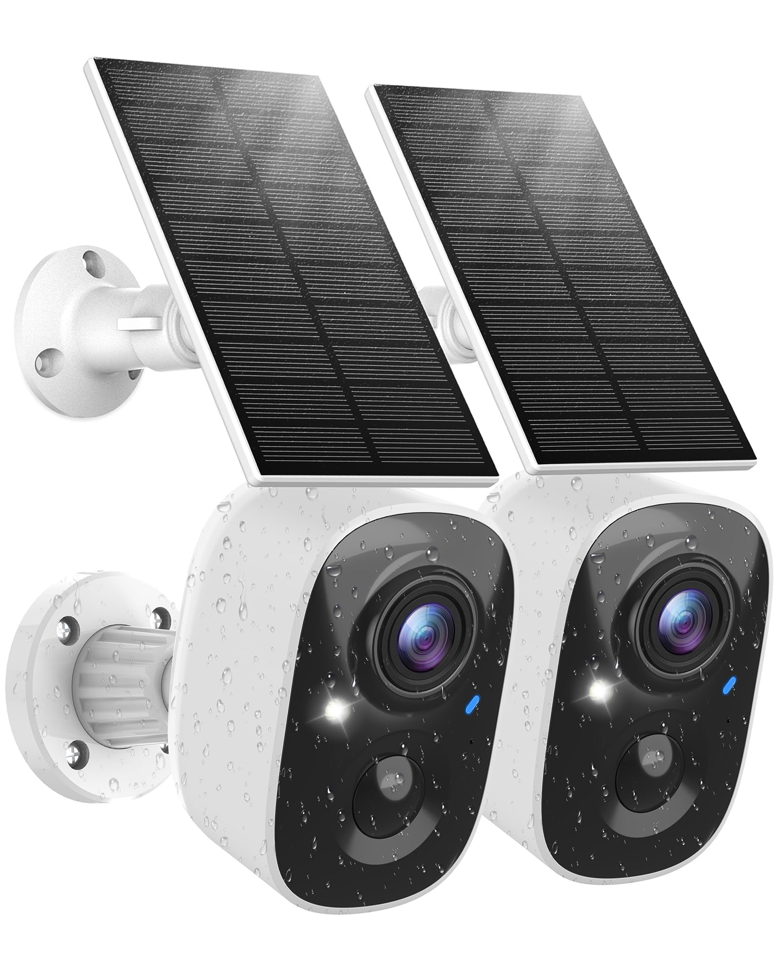 Maxiviz Solar Security Camera Wireless Outdoor (2 Pack), Solar Powered Cameras For Home Security With Ai Motion Detection, 2K Co