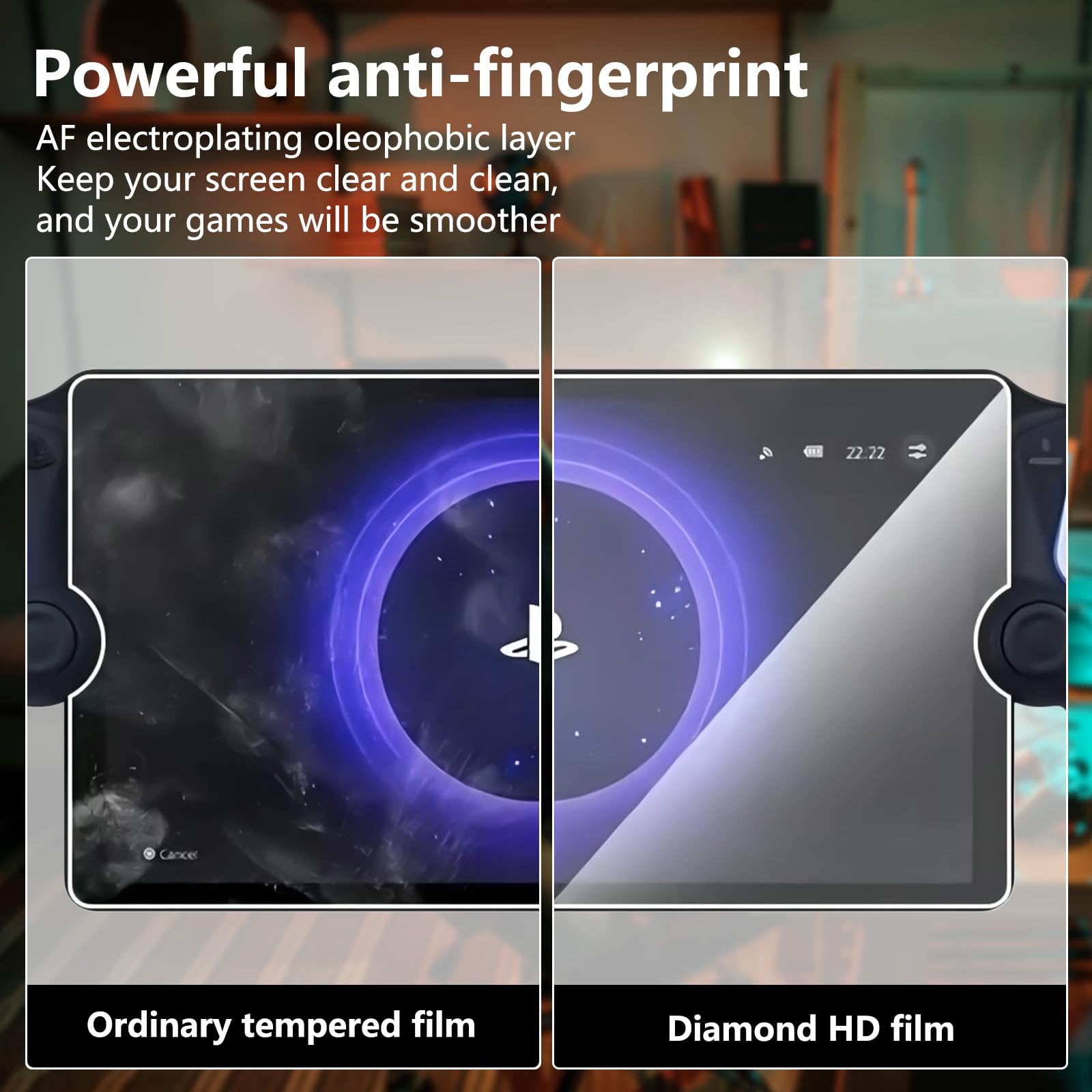 Fourmor 2Packs Screen Protector For Sony Playstation Ps5 Portal 8 Inch, Anti Scratch,Anti Fingerprint,9H Hardness [Hd Clarity] A