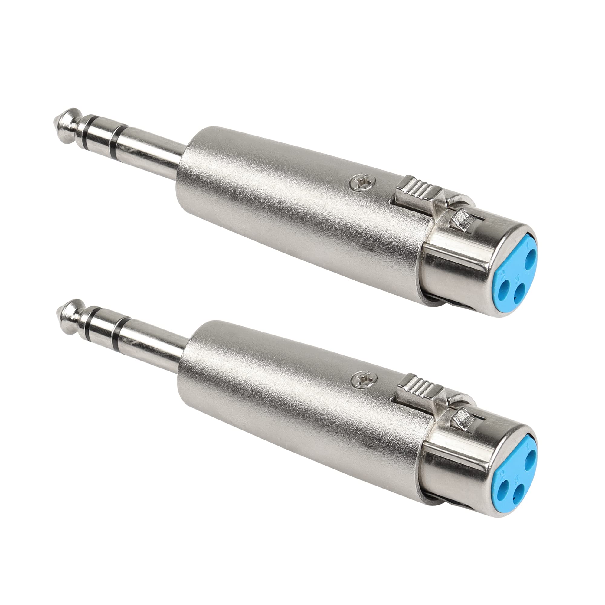 Pngknyocn 1/4'' To Xlr Adapter,6.35Mm Trs Male To Xlr Female Stereo Balanced Audio Connector For Mixer, Speaker, Microphone And