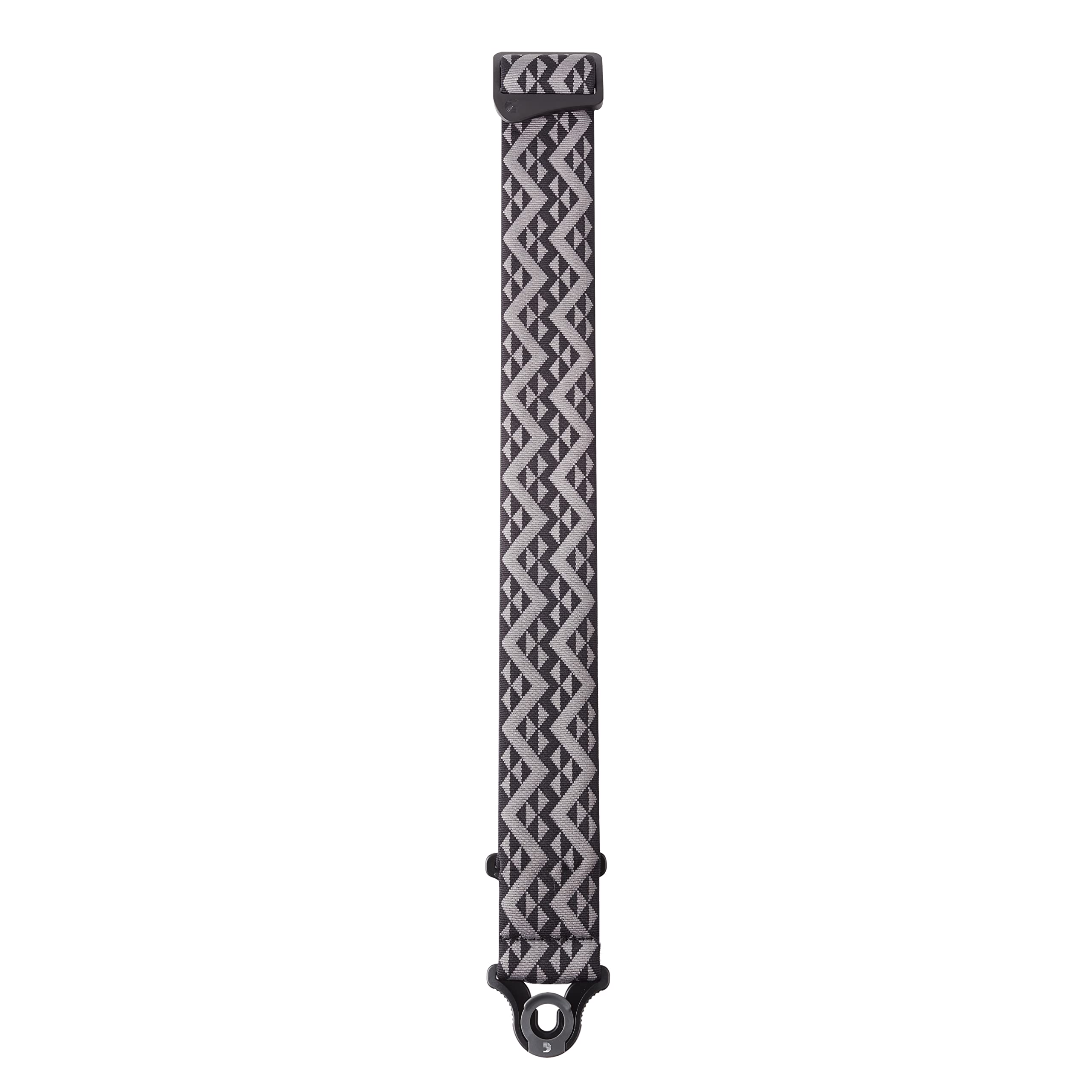 D'Addario Accessories Auto Lock Guitar Strap   Acoustic & Electric Guitar Accessories   Easy To Use Auto Locking Guitar Straps   Uses Existing Guitar Strap Buttons   Padded   Black/Silver