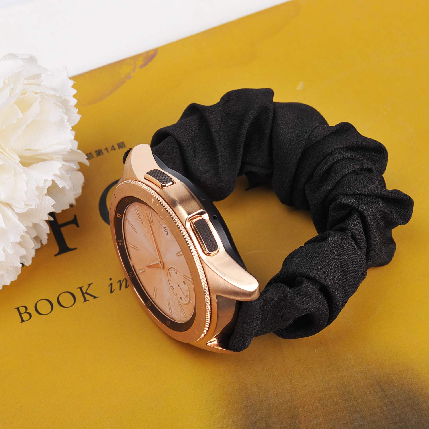 Toyouths 20Mm Scrunchie Stretchy Elastic Band Compatible With Samsung Galaxy Watch 6/5/4 40&44Mm/Classic 6 43&47Mm/Watch 5 Pro 4