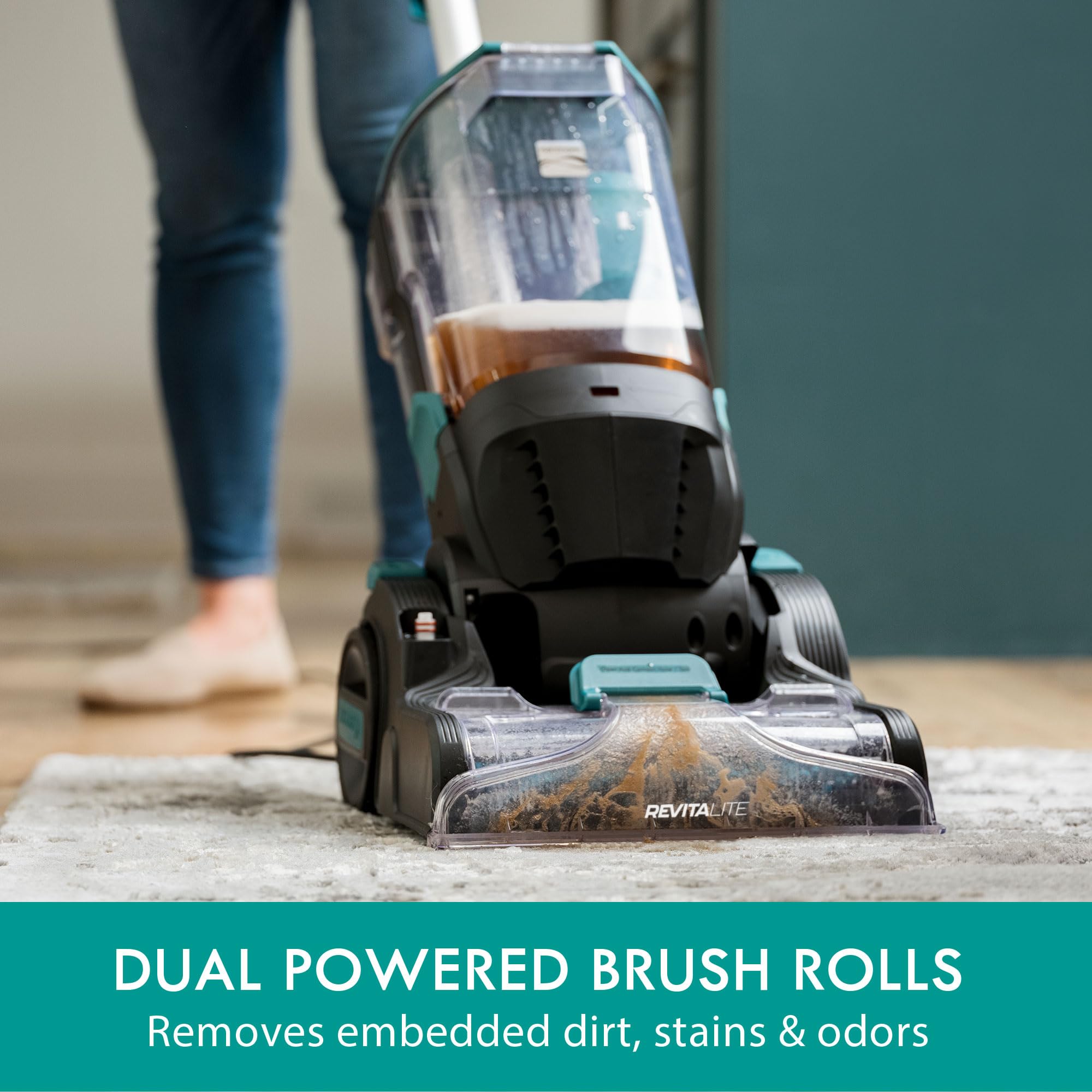 Kenmore Kw4070 Revitalite Pet Portable Carpet Cleaner With High Cleaning Power, 3.2L Clean Tank & 1.4L Dirty Tank, 25Ft Cord Len