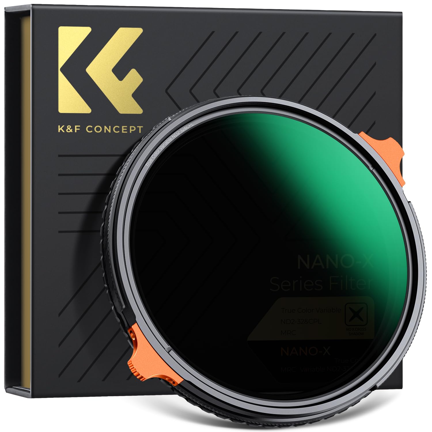 K&F Concept 52Mm True Color Variable Fader Nd2 32 Nd Filter And Cpl Circular Polarizing Lens Filter In 1 For Camera Lens Neutral