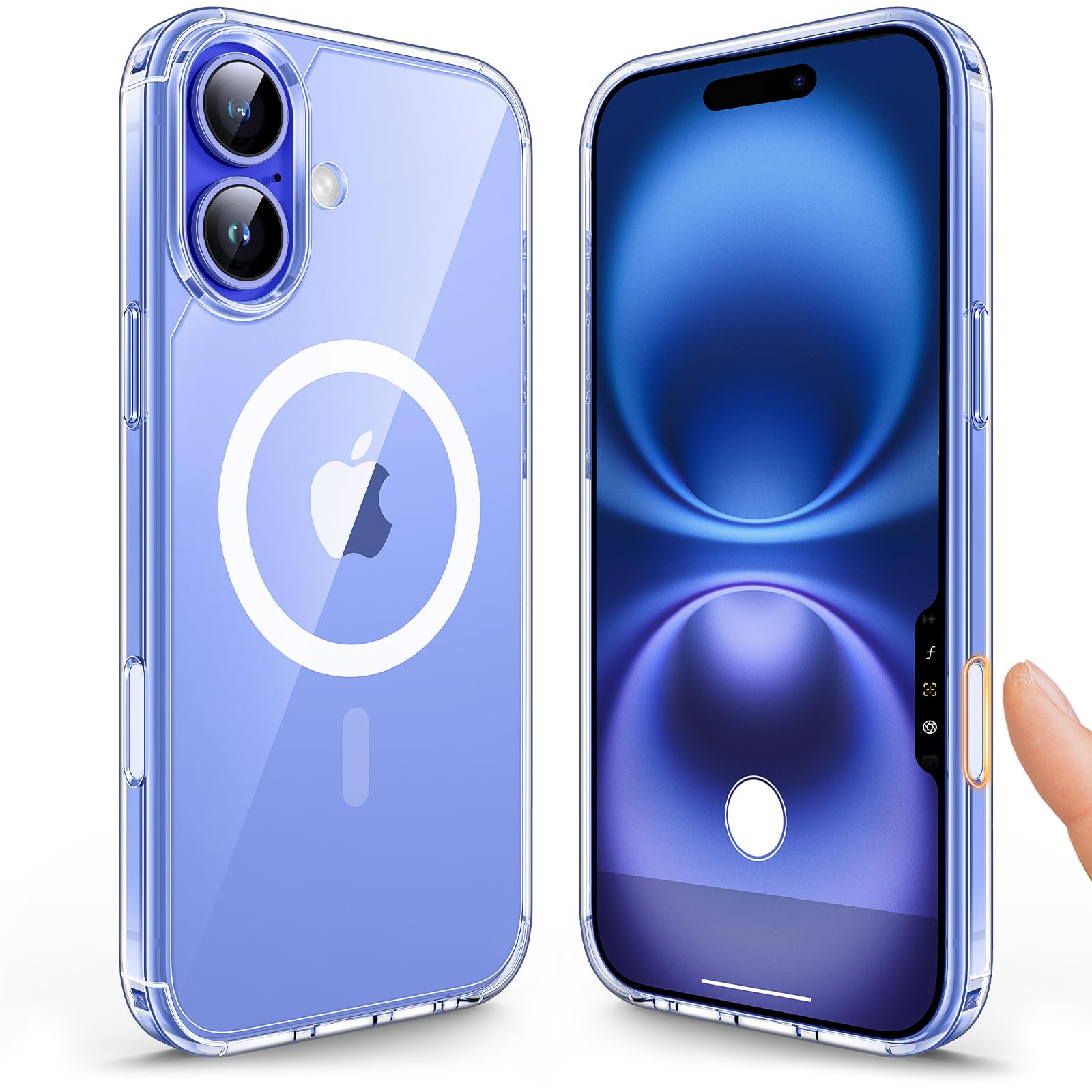 Tauri For Iphone 16 Case With Camera Control Capture Button, Compatible With Magsafe [Not Yellowing], Military Grade Protection,