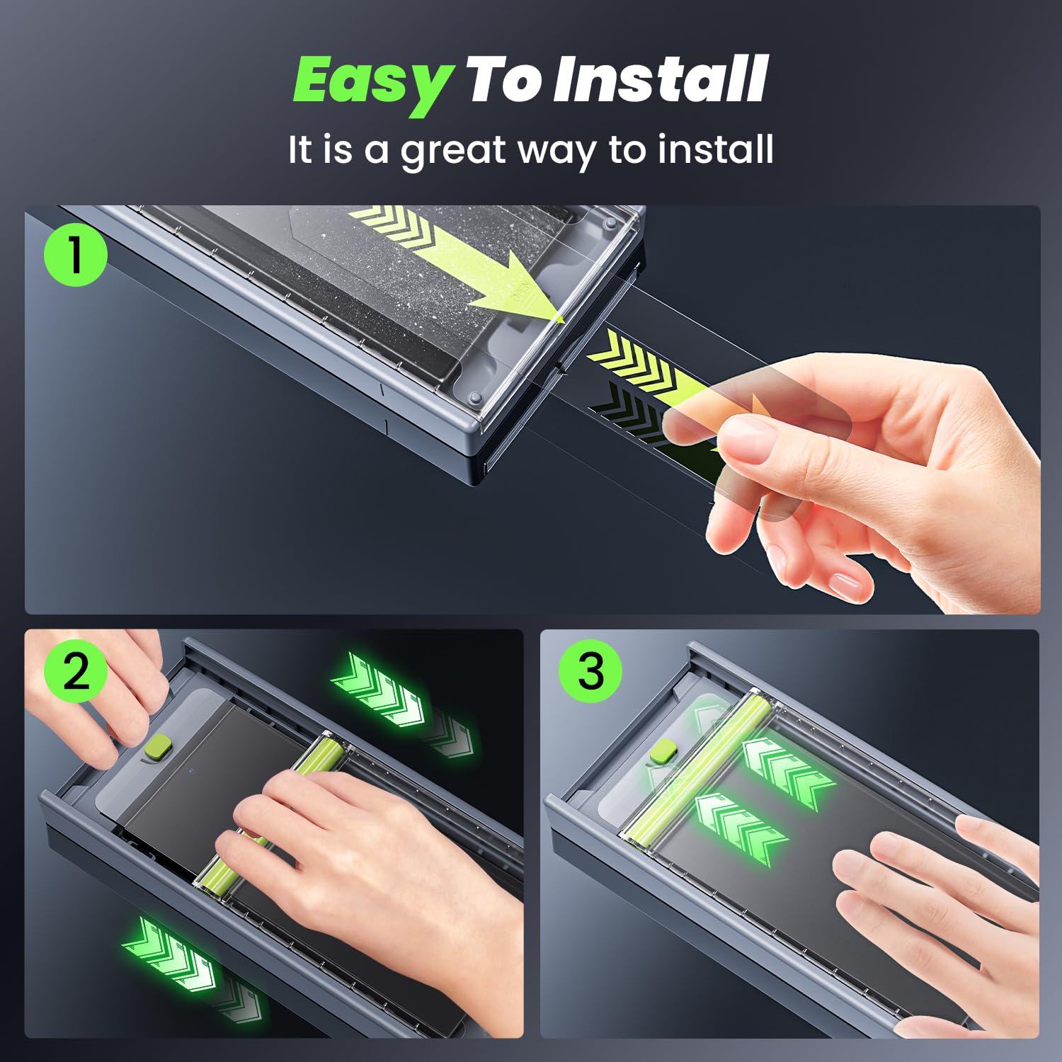 Wsken [Replacement] For Samsung Galaxy S24 Ultra Privacy Screen Protector   4 Pack (Without Installing Box)