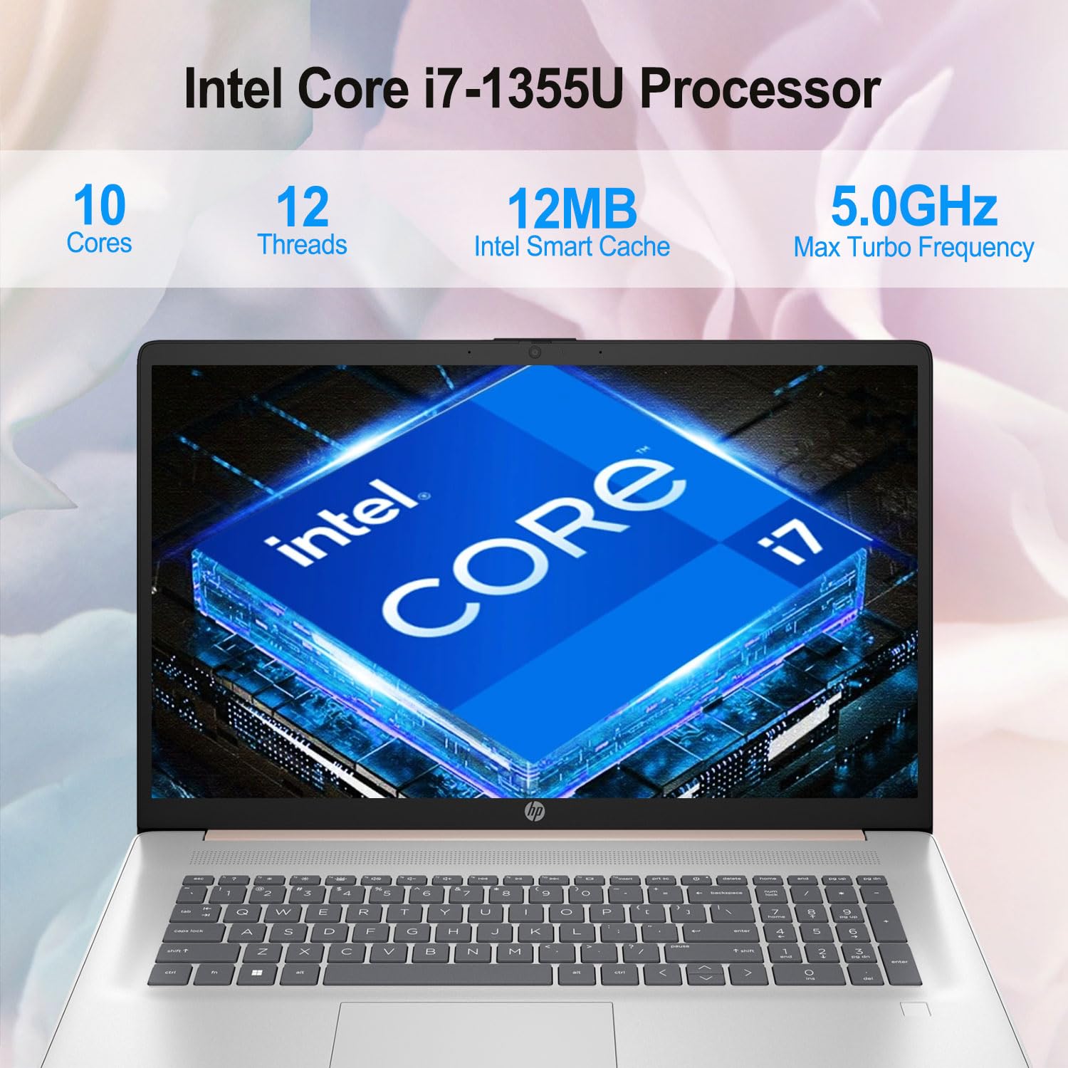 Hp Premium 17.3'' Laptop, 17.3'' Hd+ Touchscreen, Intel Core I7-1355U, 64Gb Ram, 1Tb Ssd, Webcam, Hdmi, Backlit Kb, Fp Reader, W