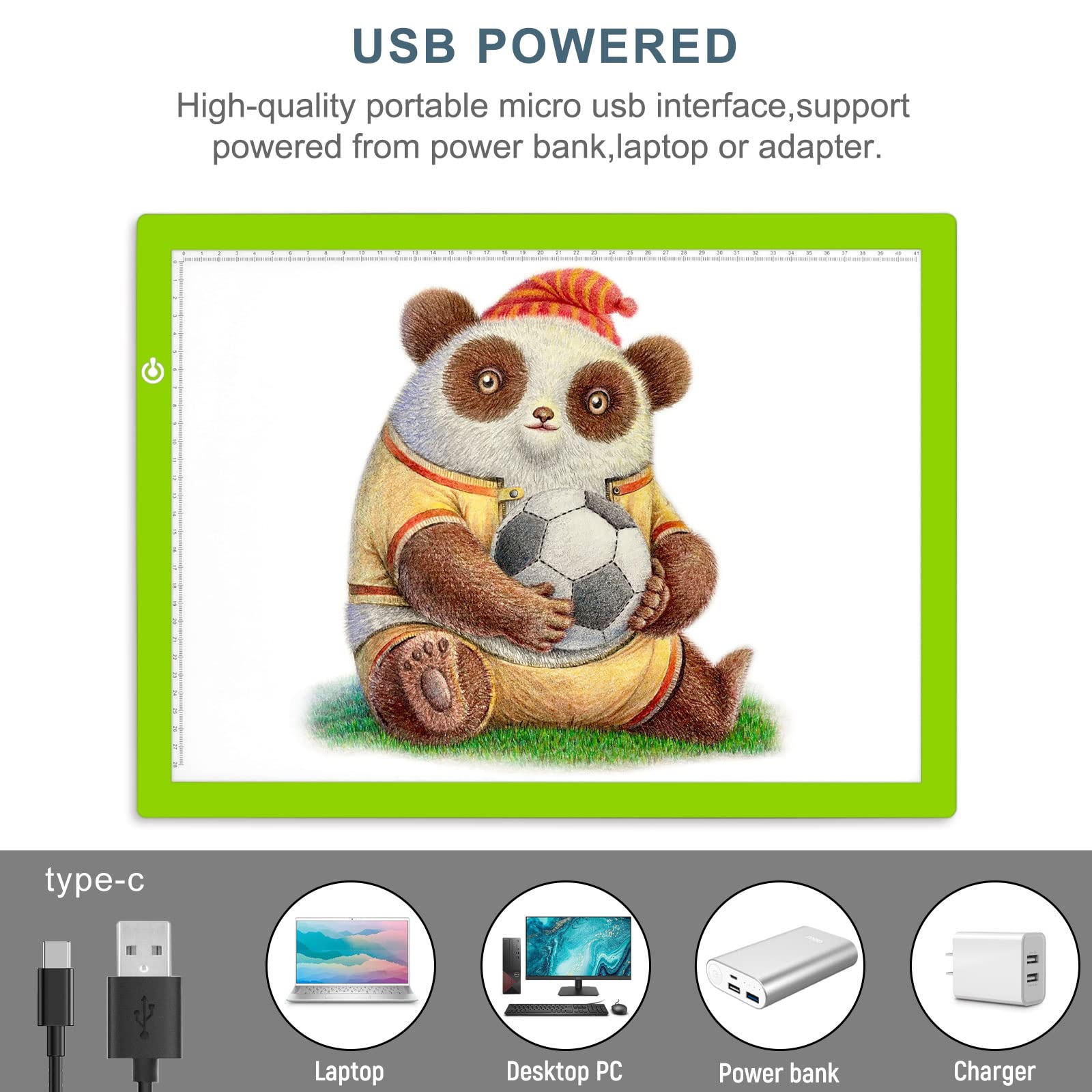 Litenergy A3 Led Copy Board Light Tracing Box, Ultra Thin Adjustable Usb Power Artcraft Led Trace Light Pad For Tattoo Drawing,